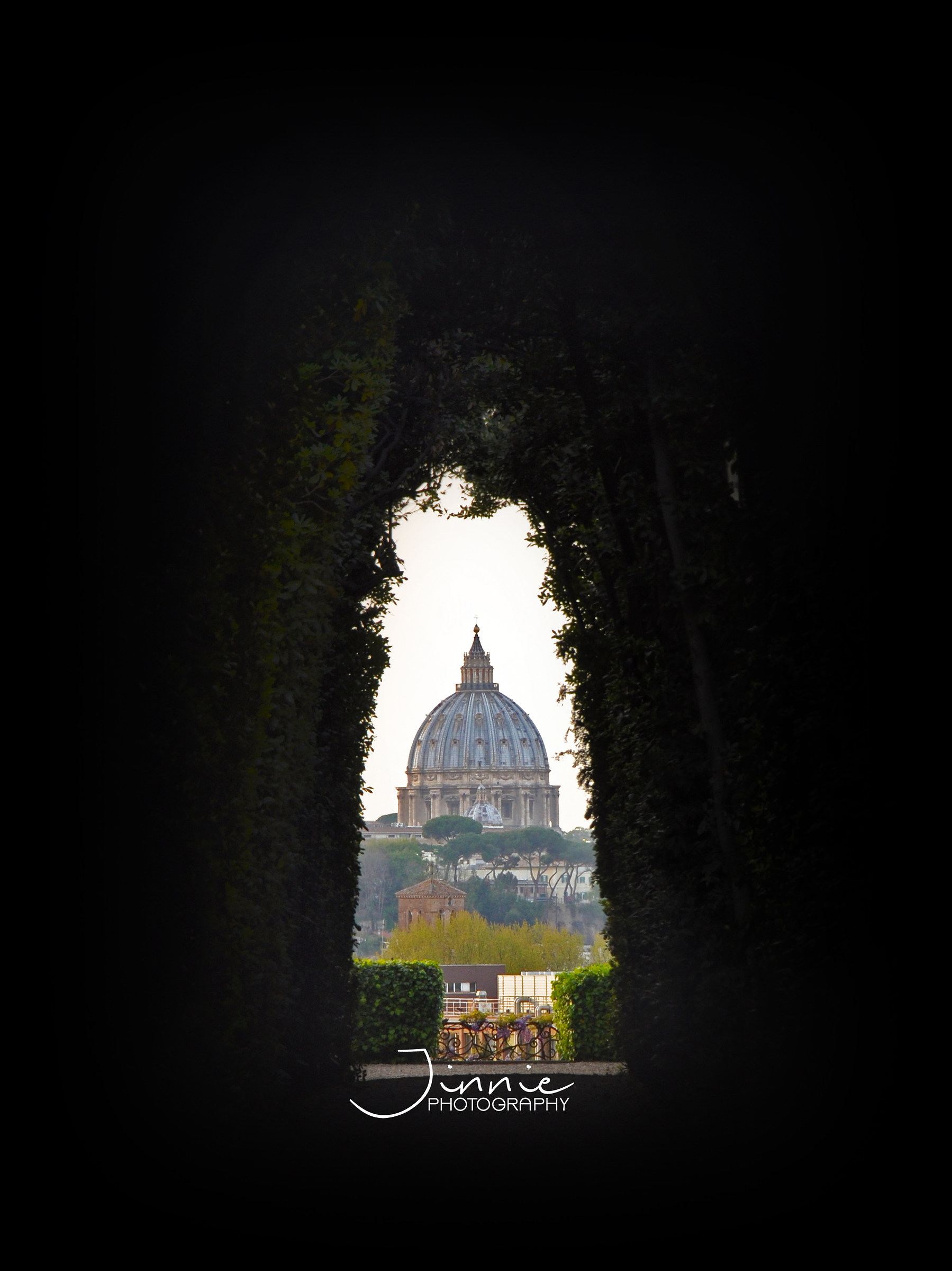 The hole of the lock with a view of St. Peter