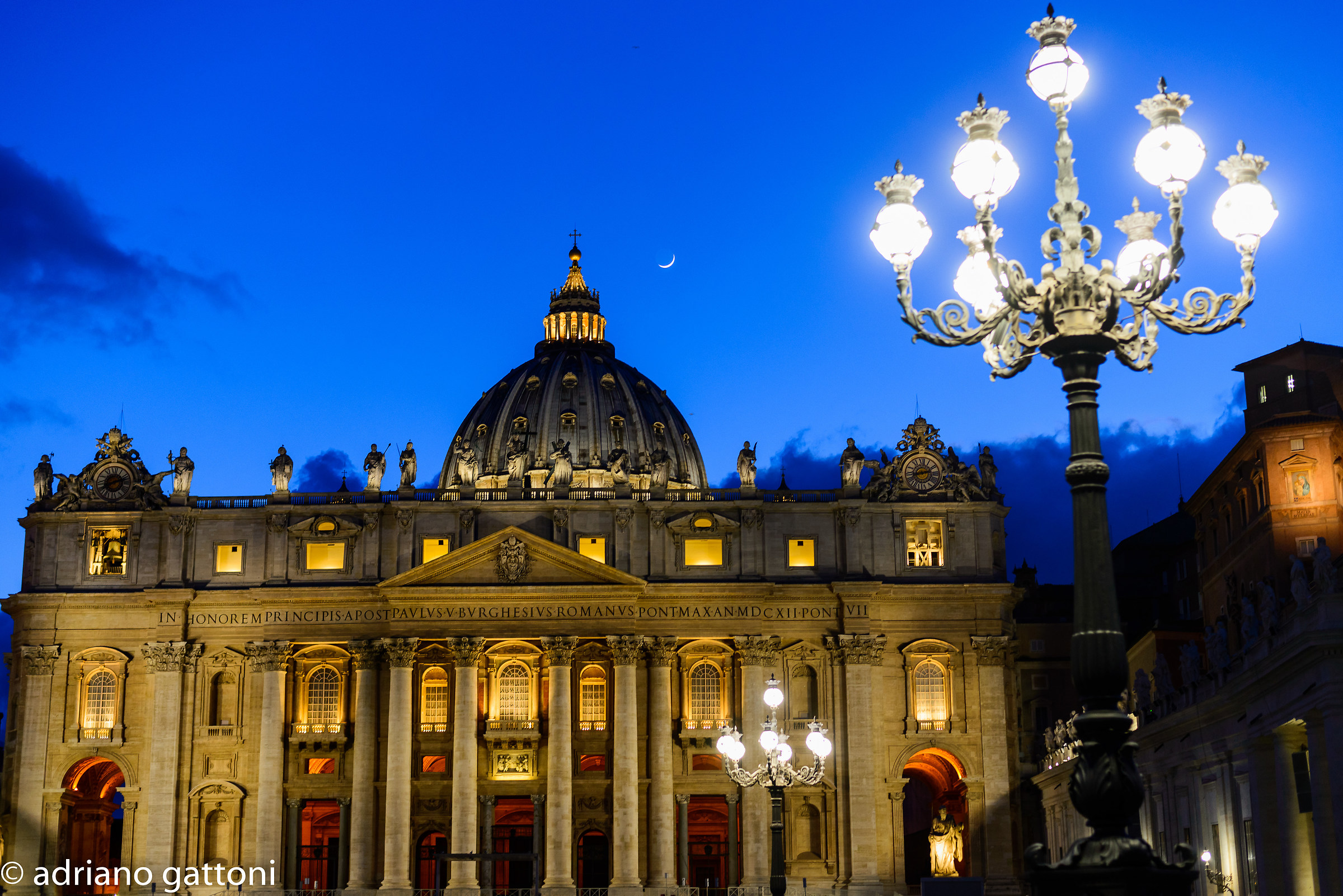 San Pietro ... and the moon
