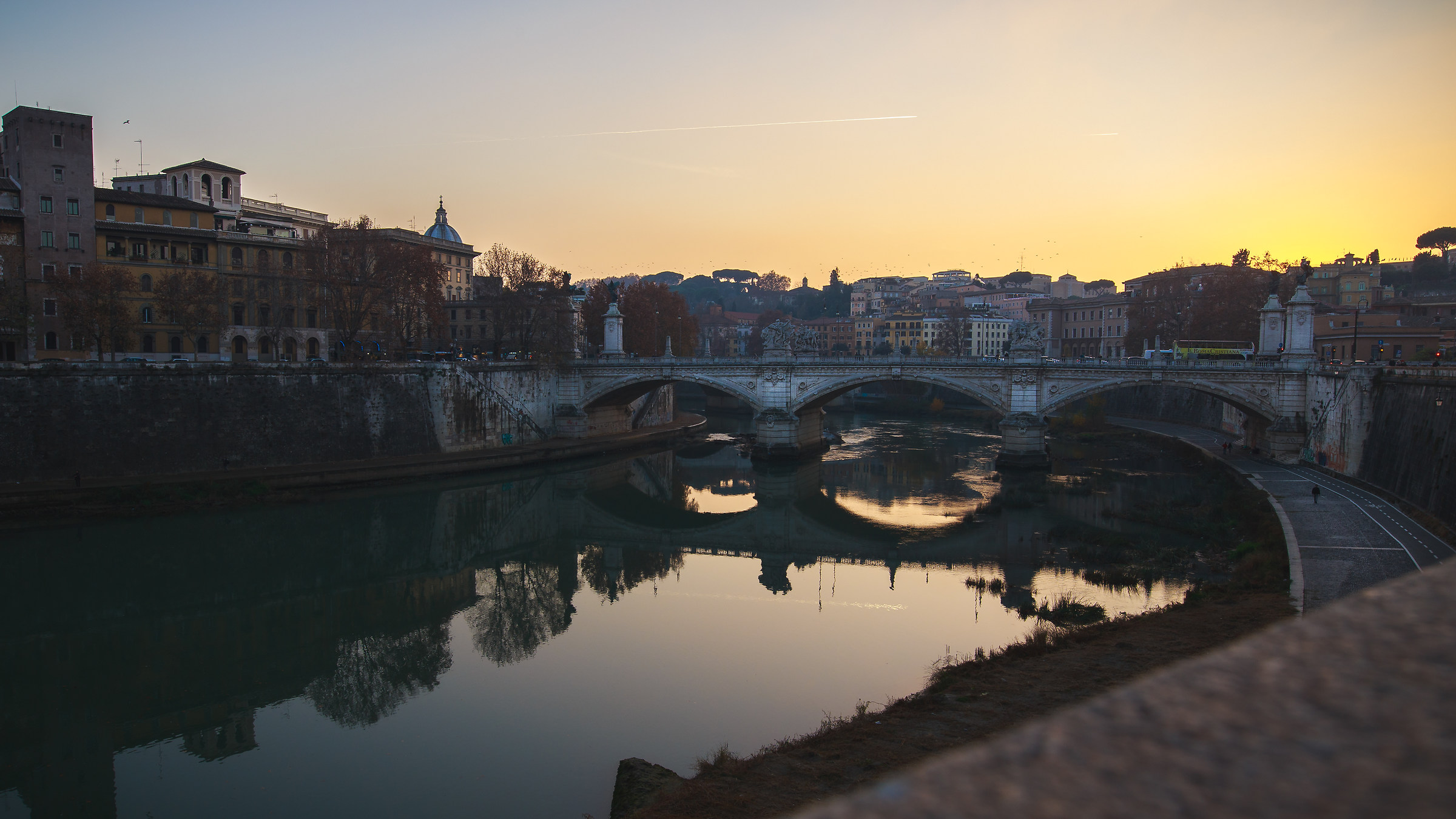 Sunset over the Tiber