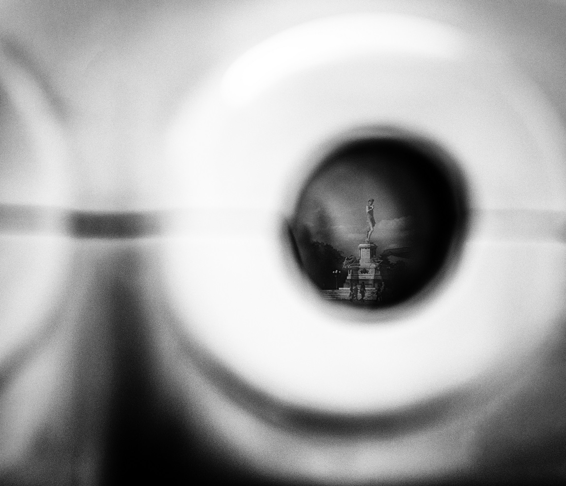 David in Cannocchiale in Piazzale Michelangelo