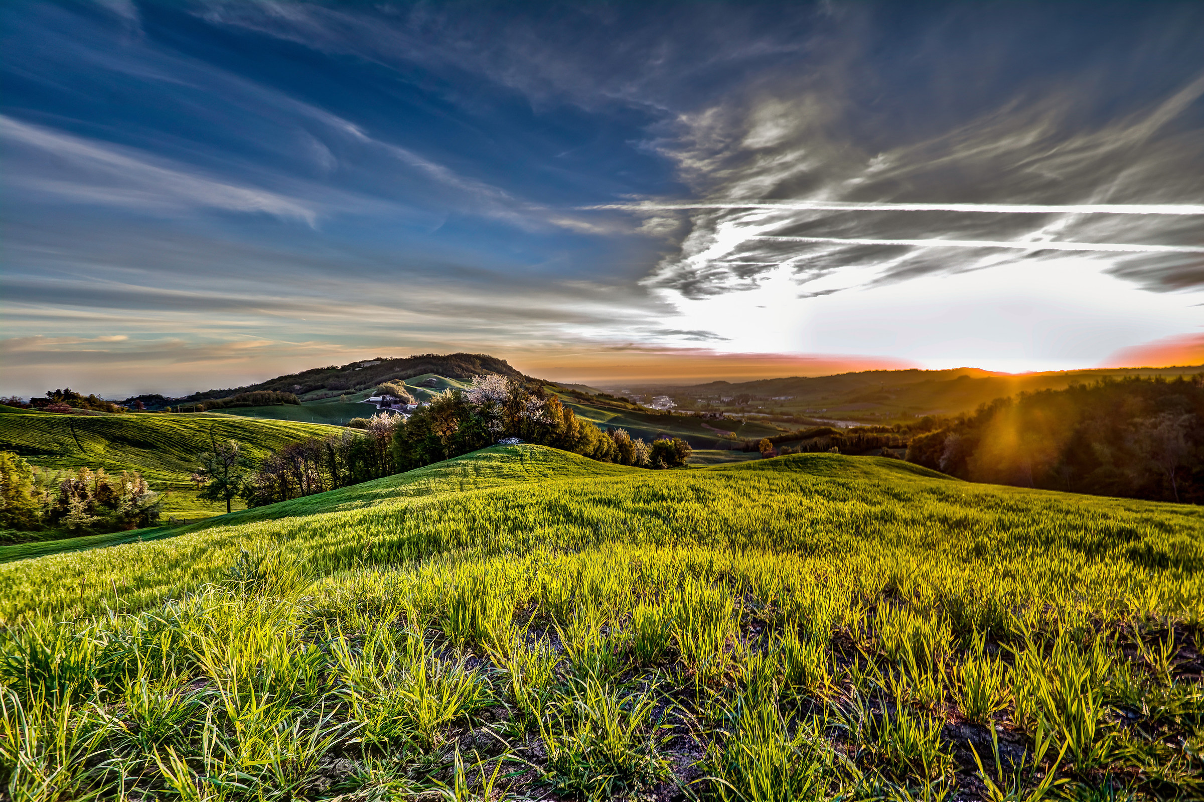 The dawn in Val Baganza