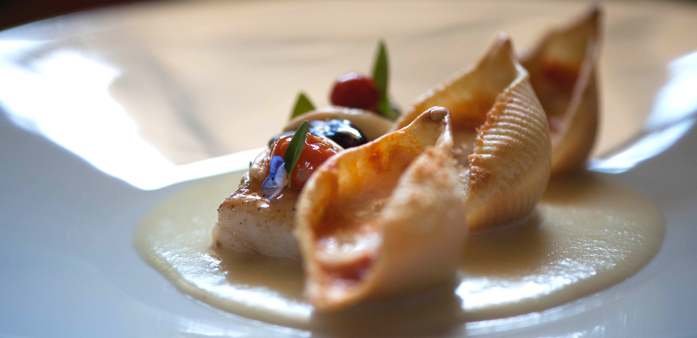 Conchiglioni and Codfish