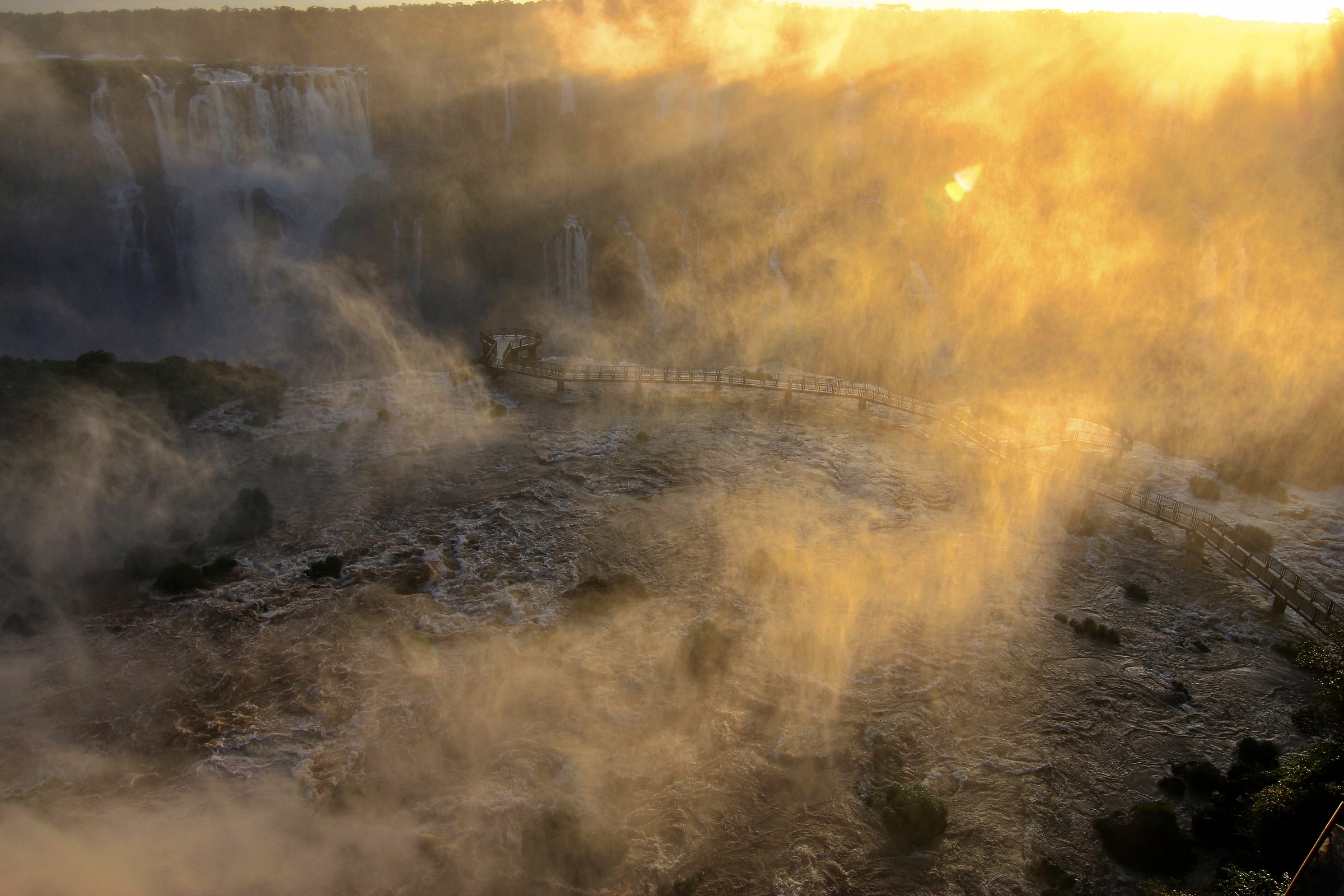 Sunset at Iguazu