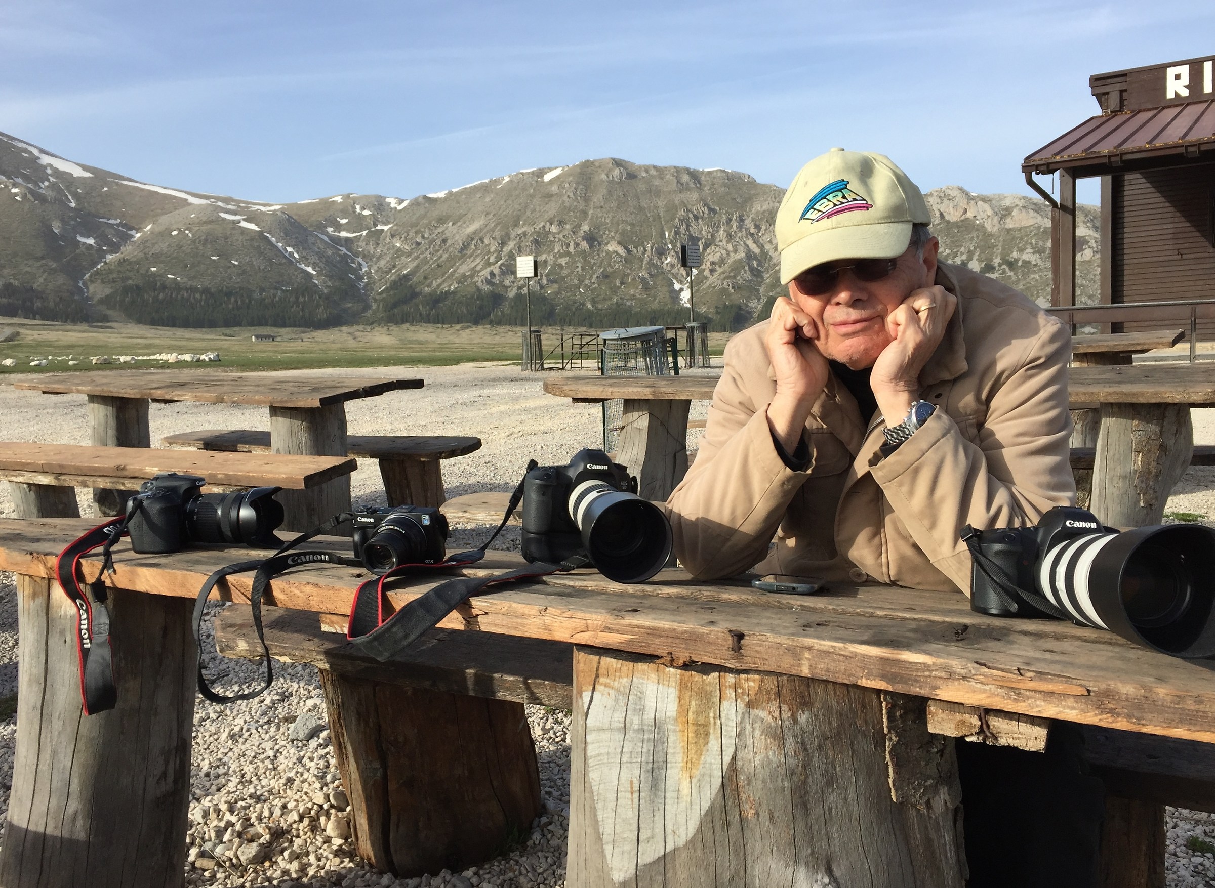 Bancarella in montagna.