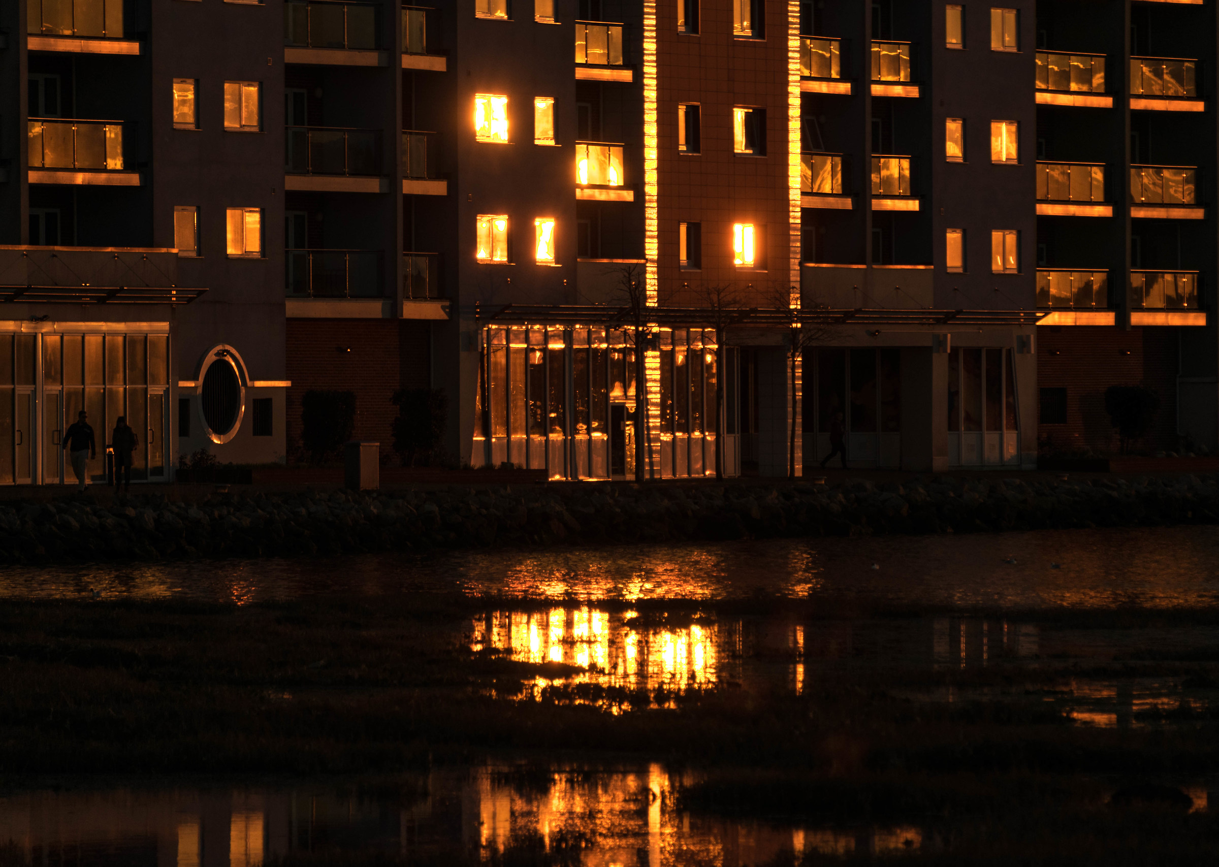 Ultimi riflessi luce solare