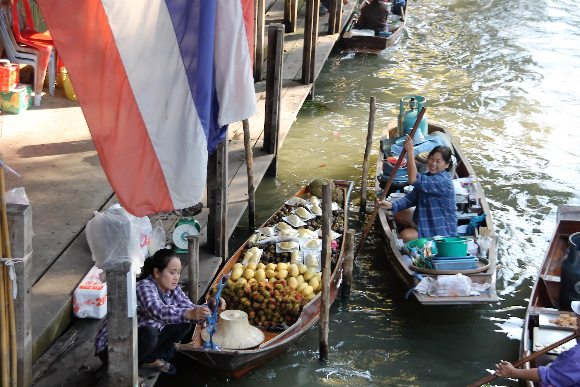 Bangkok mercato galleggiante