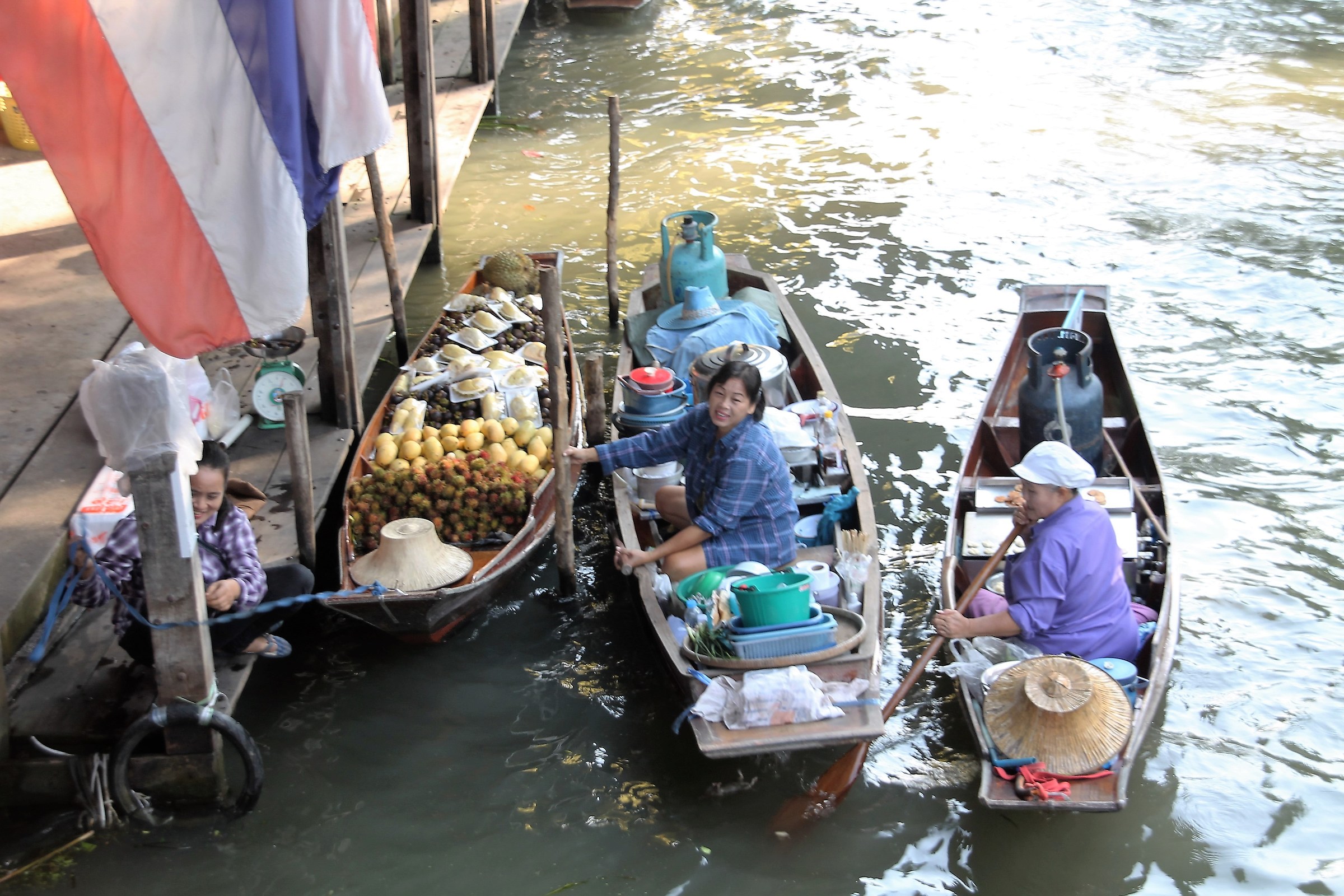 Bangkok mercato galleggiante