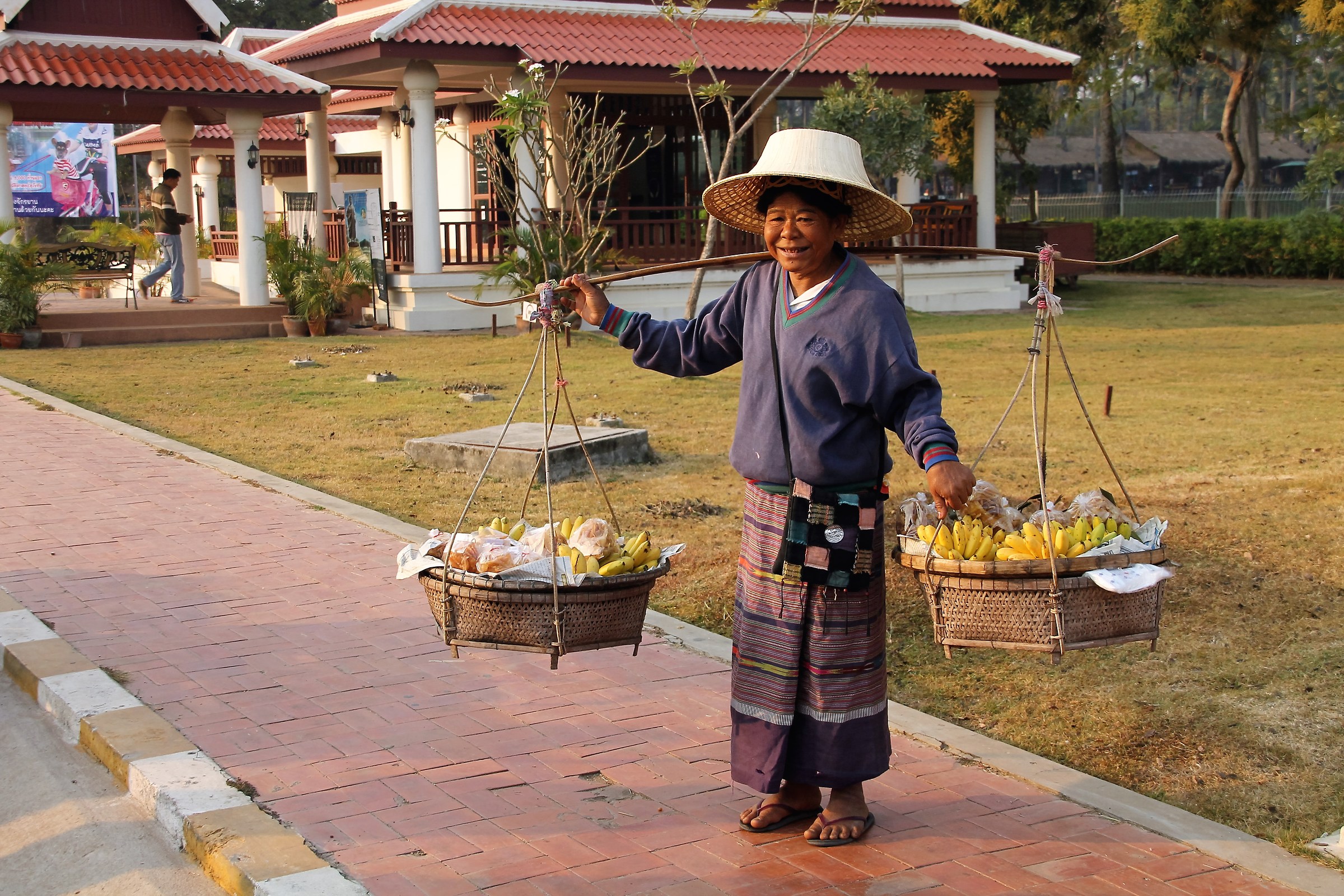 Venditrice di banane