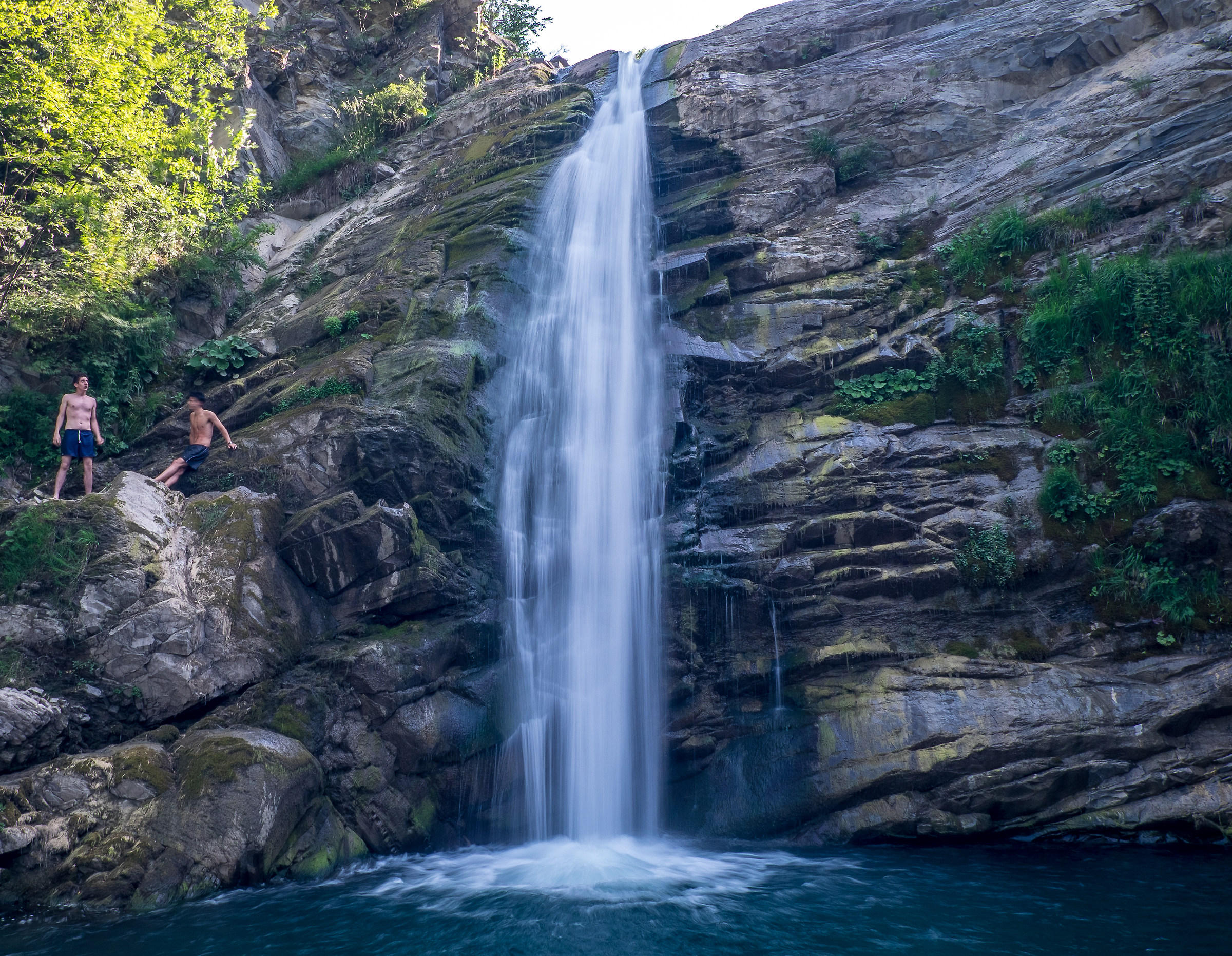 the Golfarone waterfall