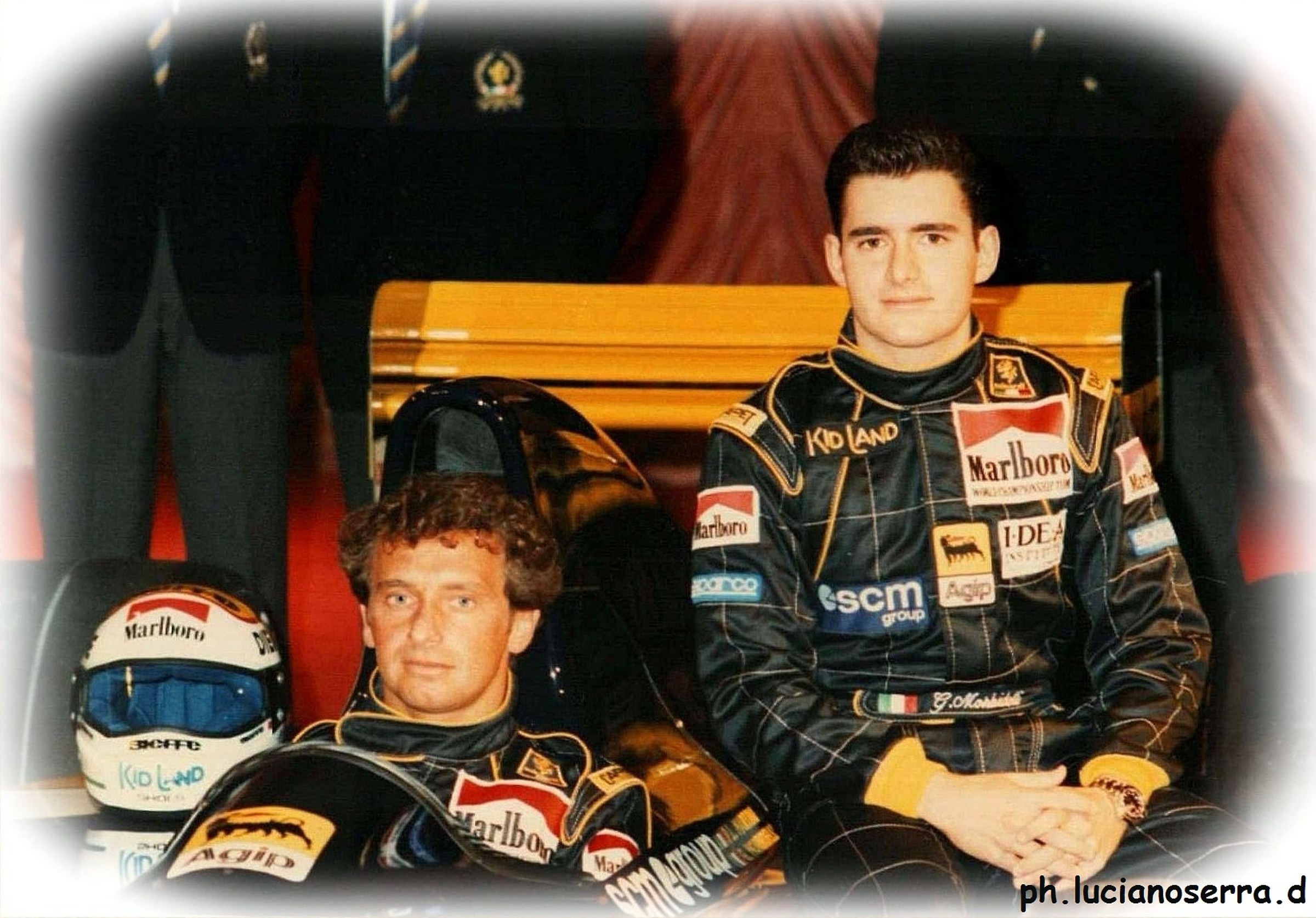 Martine Pierluigi and Gianni Morbidelli ... Minardi drivers