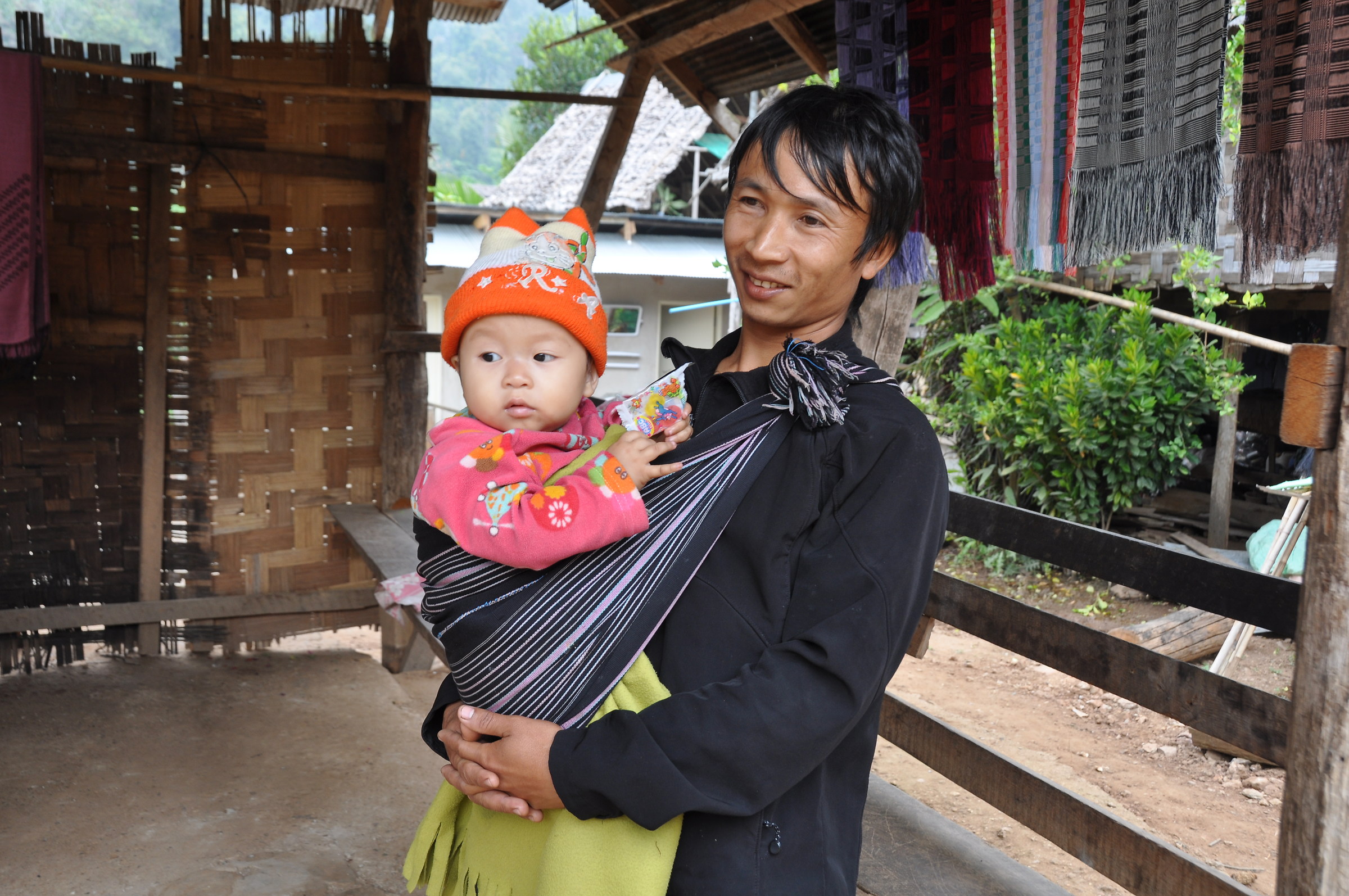 Papà con il suo piccolo