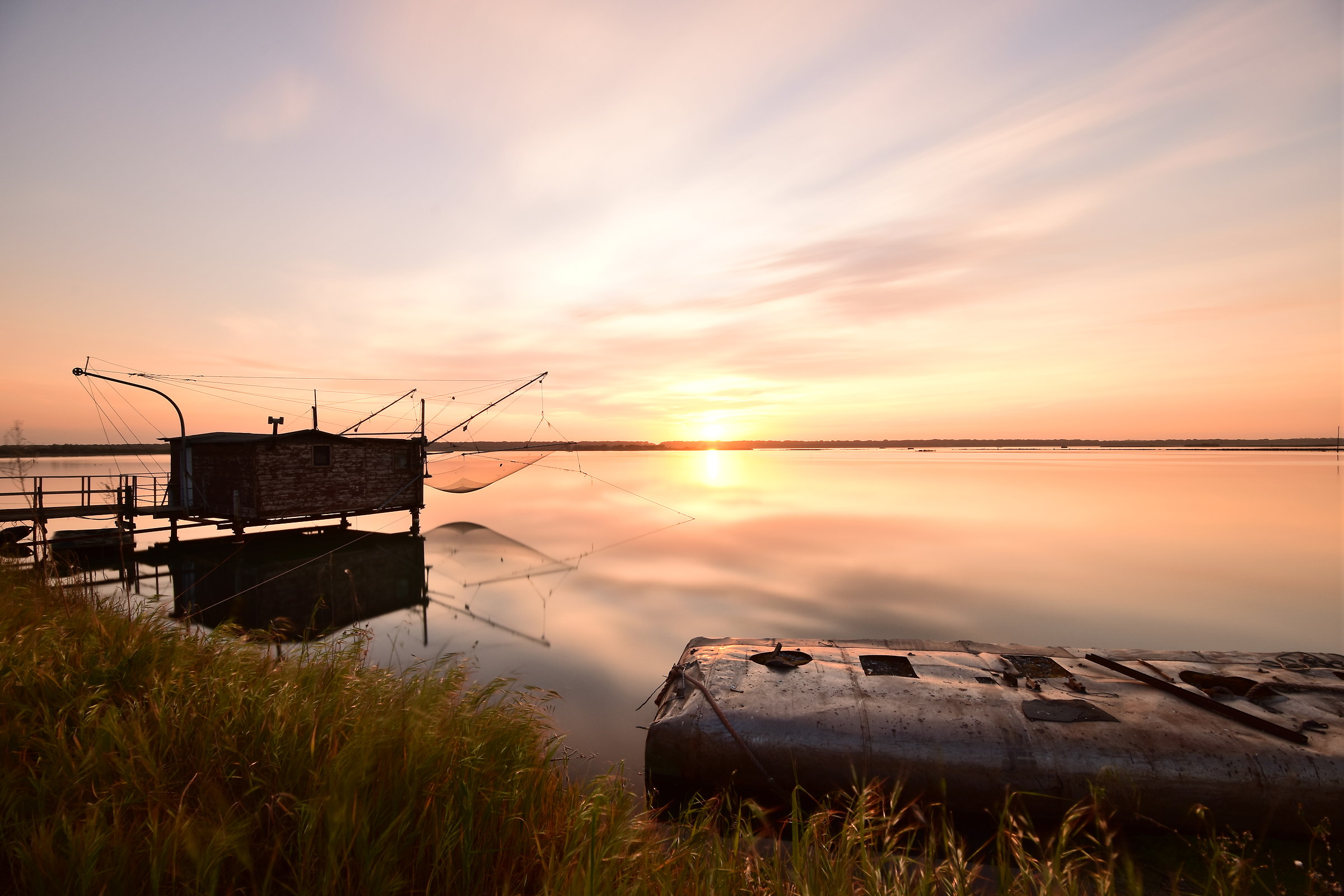 Tramonto alla Piallassa