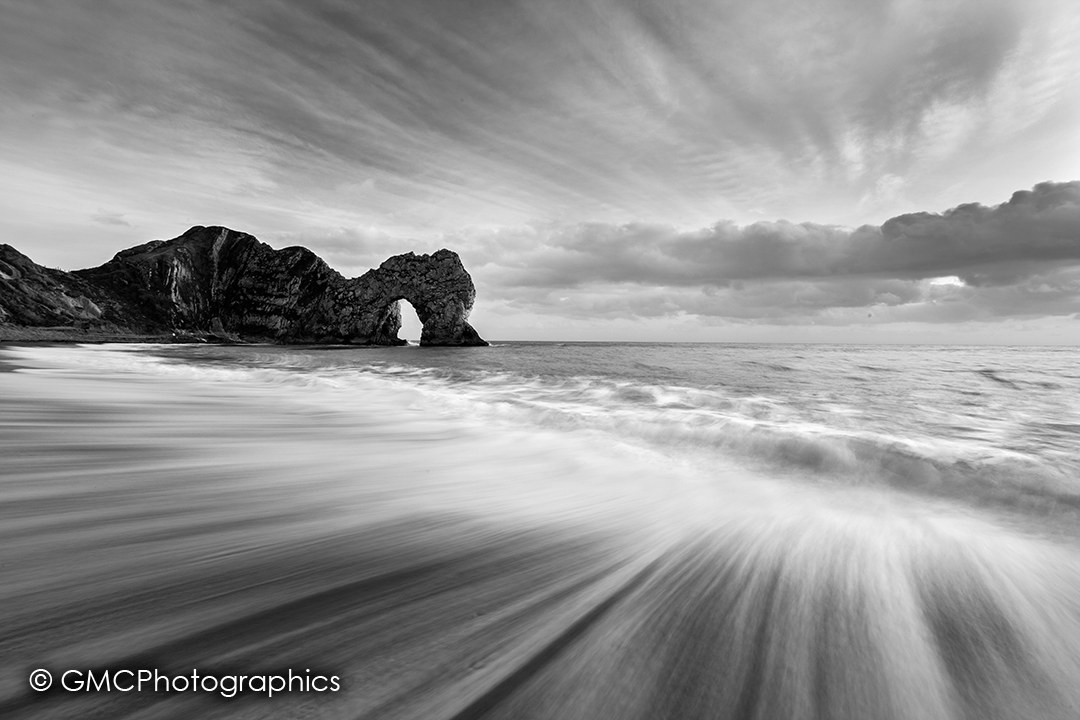 Dynamic of Durdle Door BnW