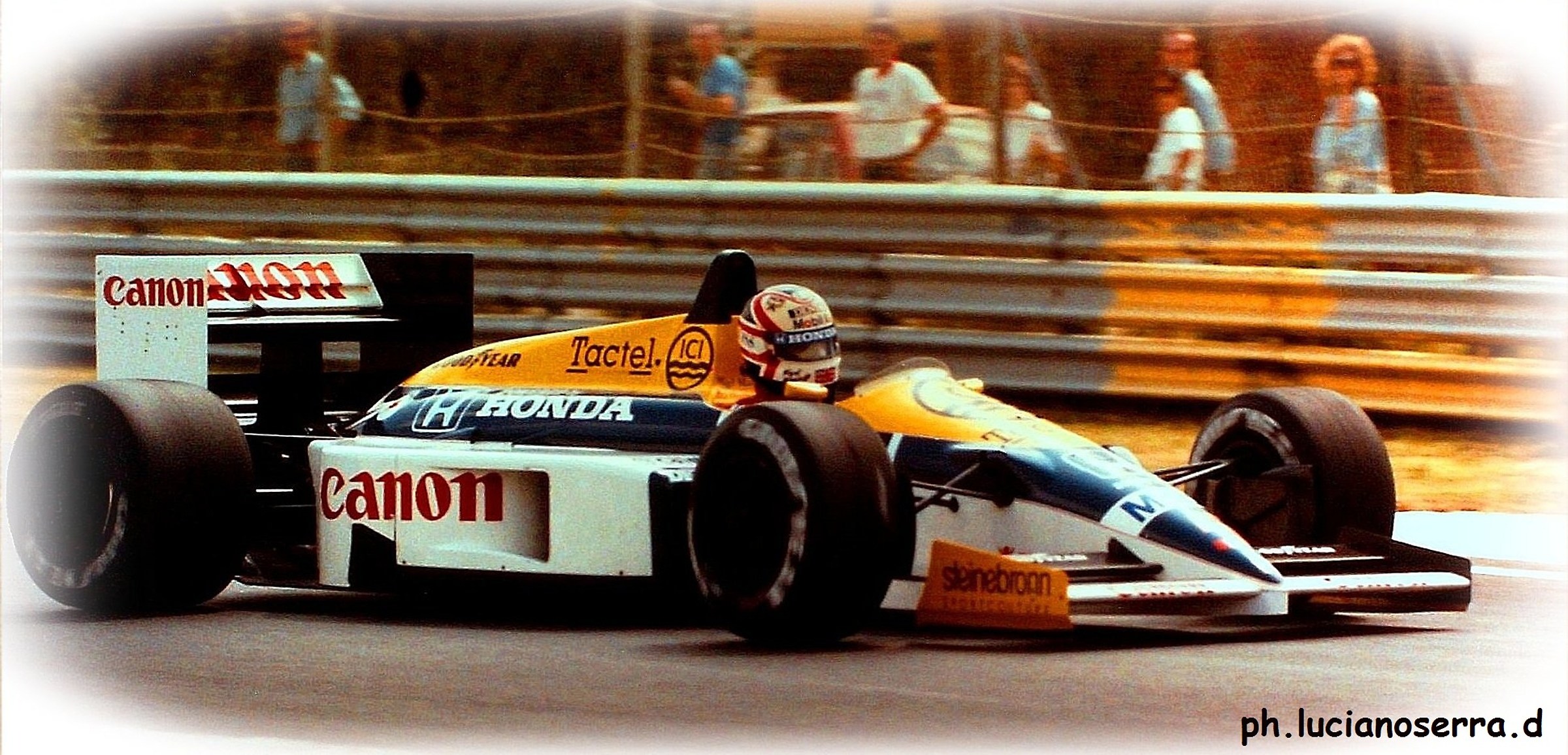 Nigel Mansell in the Williams Honda