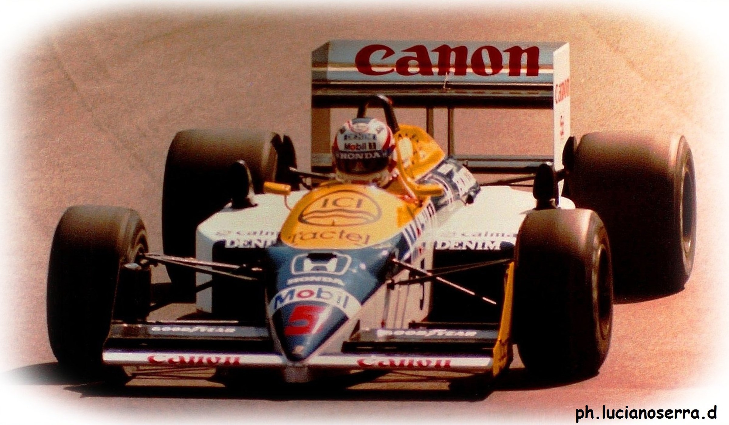 Nigel Mansell in the Williams Honda