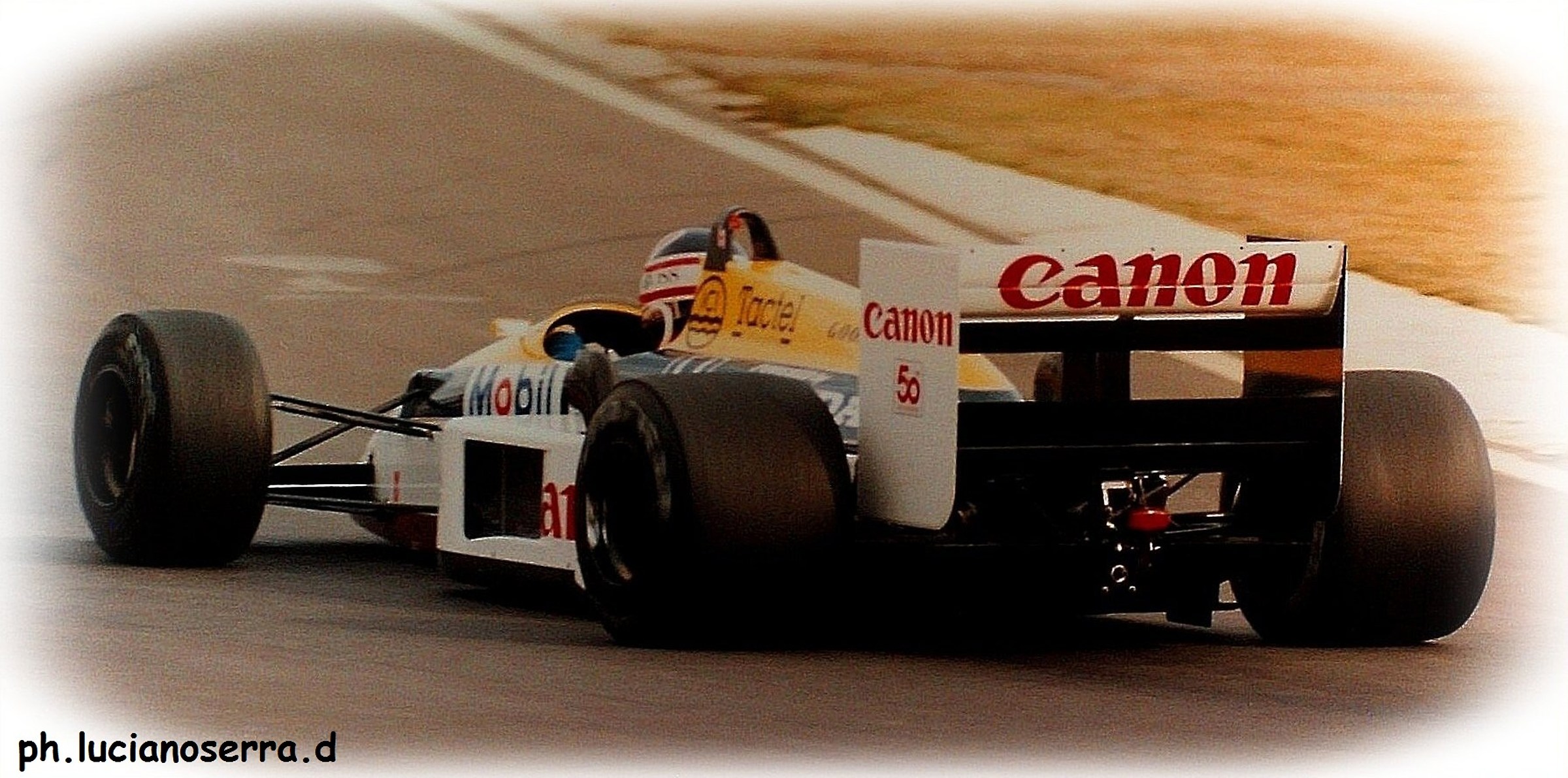 Nigel Mansell in the Williams Honda