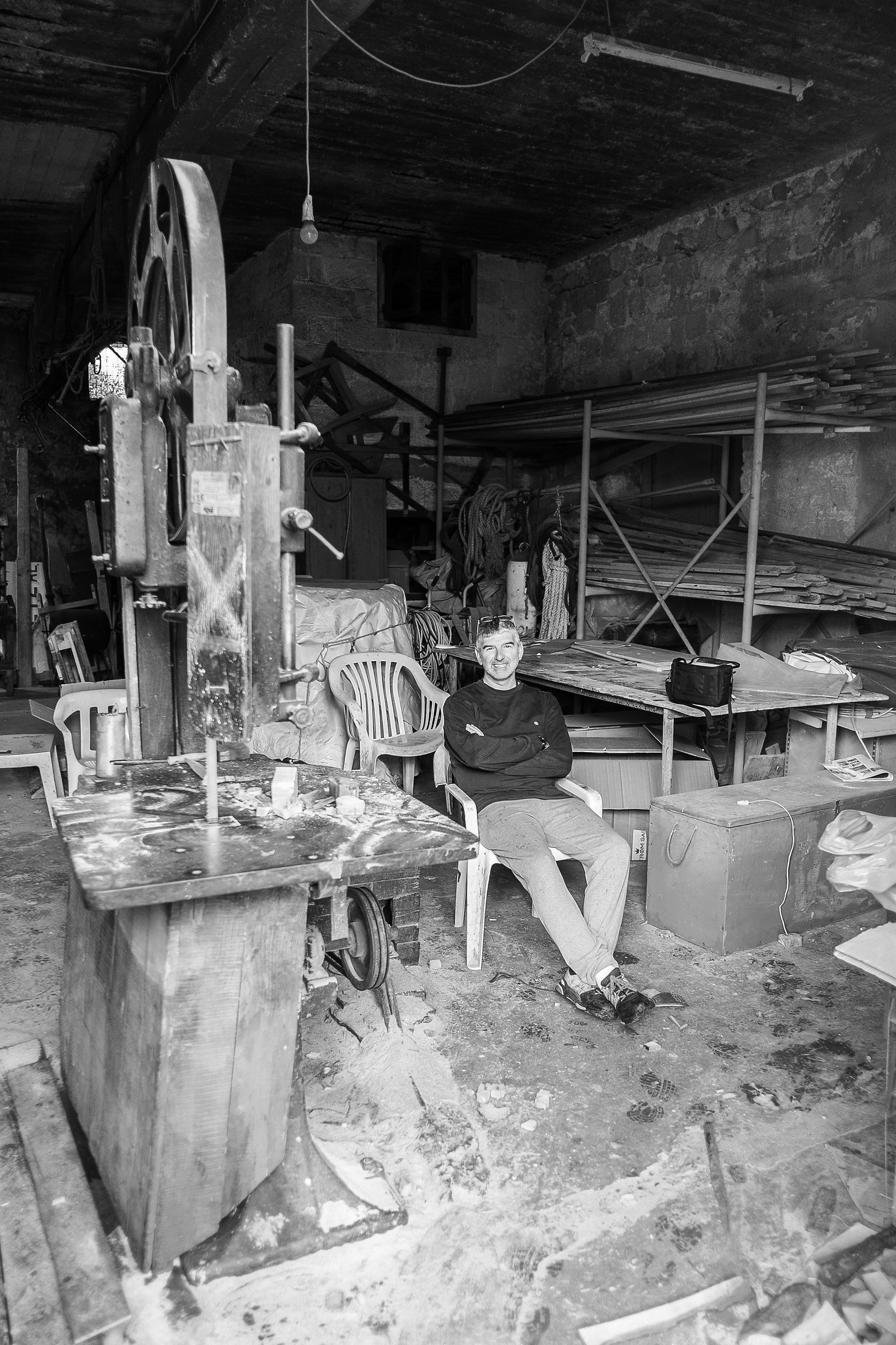 the construction site carpentry