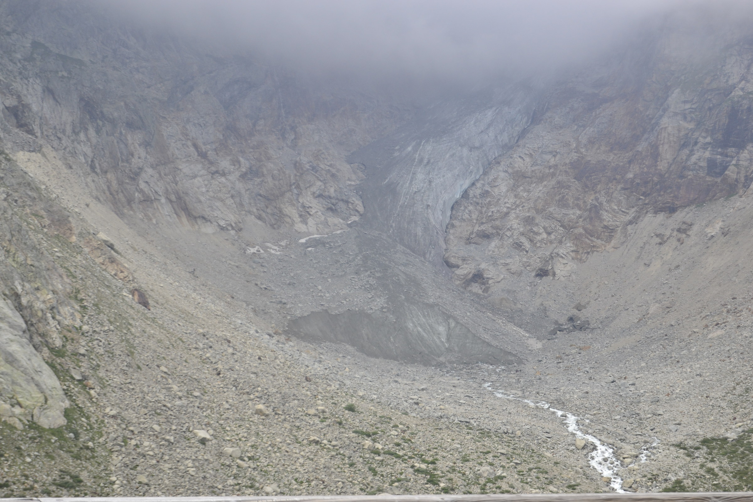 Pre de Bar, 2011. Fronte del ghiacciaio