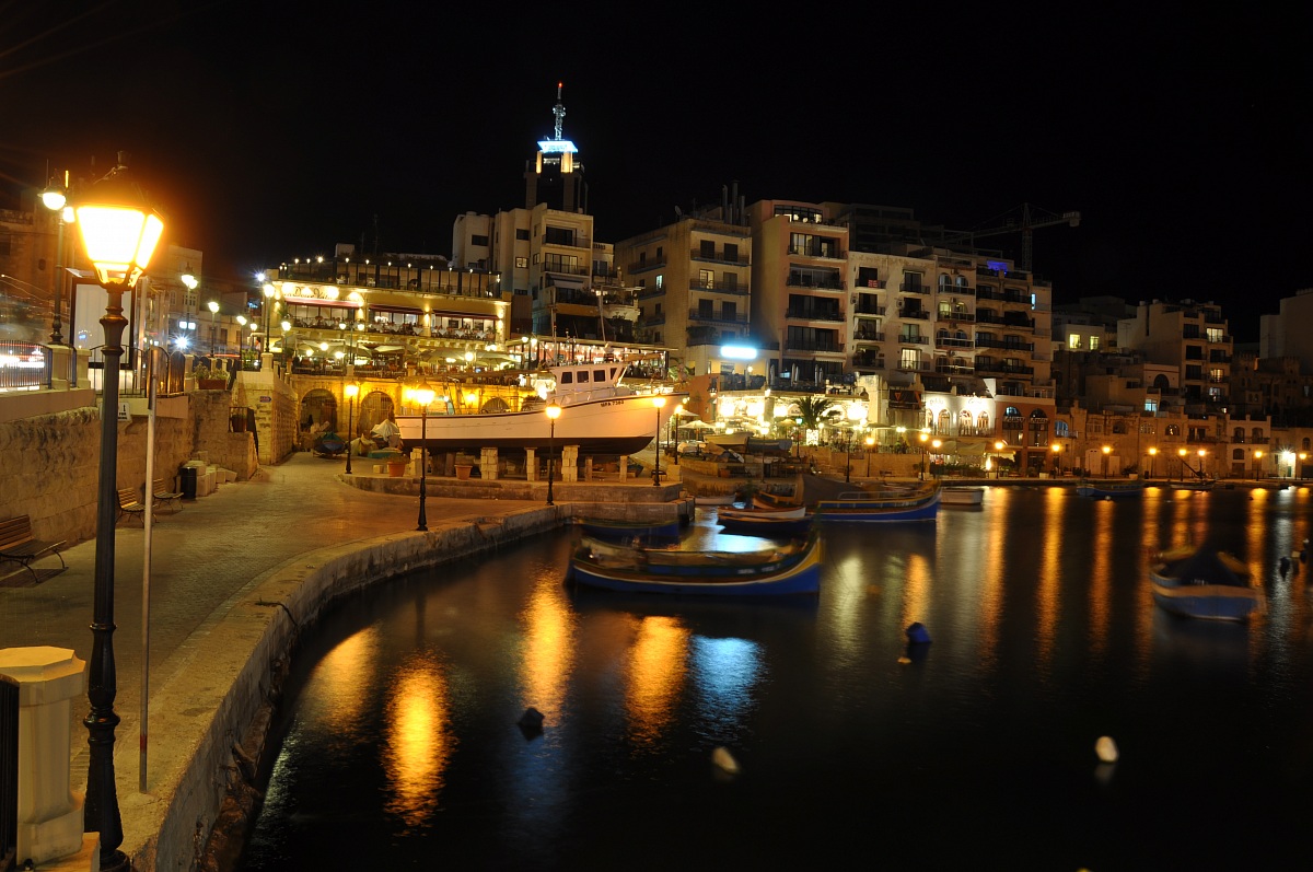 Waterfront by night