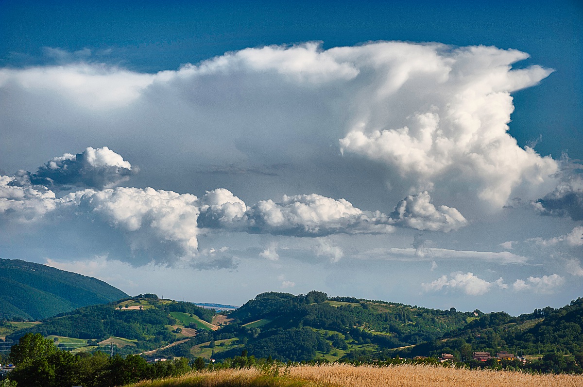 Spectacular landscape with clouds