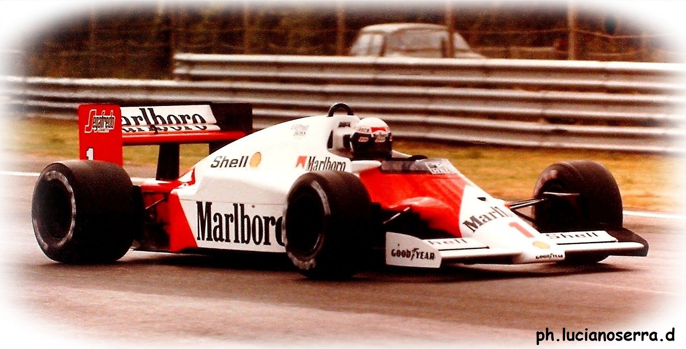 Alain Prost of McLaren TAG Porsche