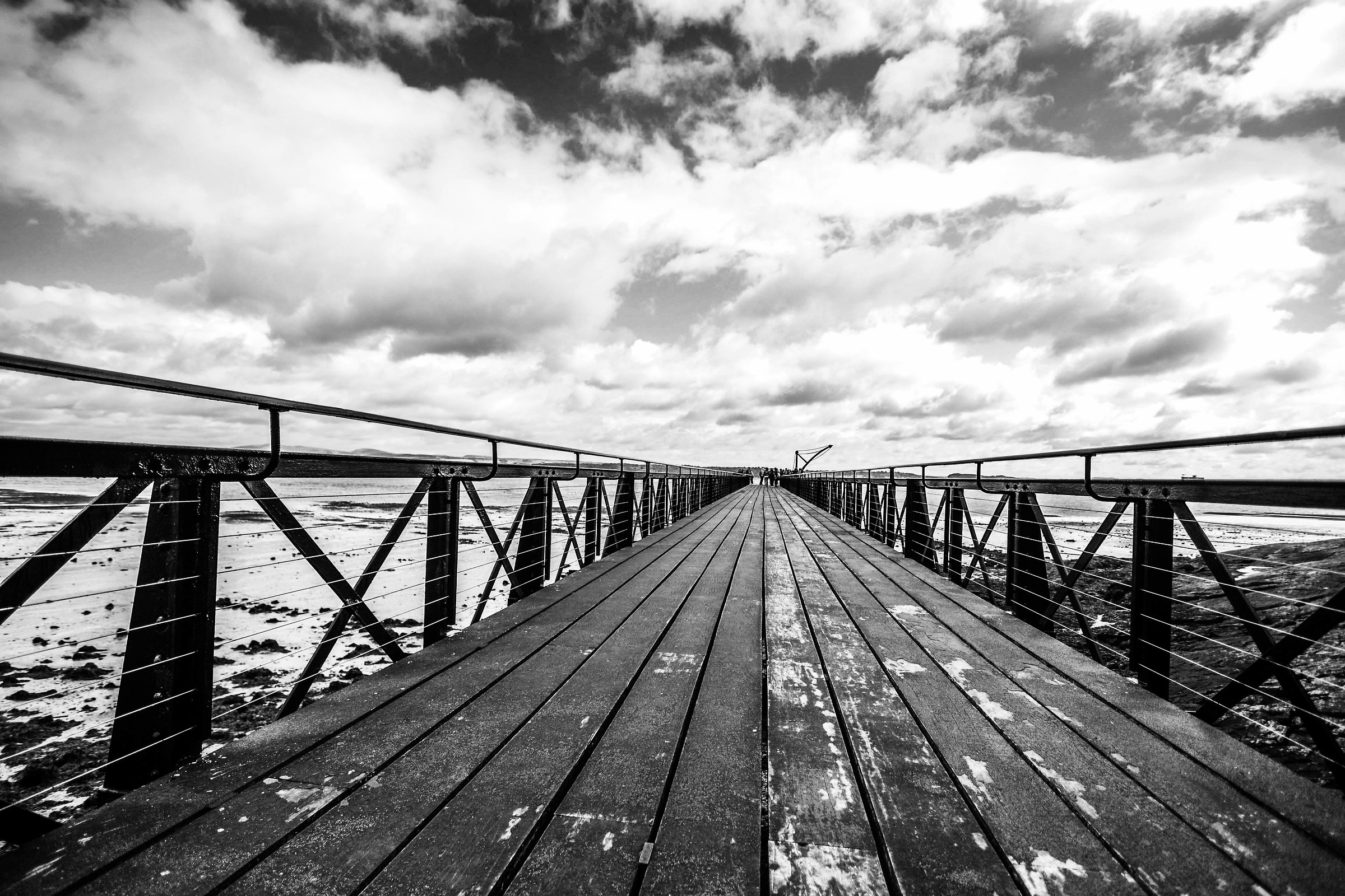 walkway near the Blackness castle (Scotland)