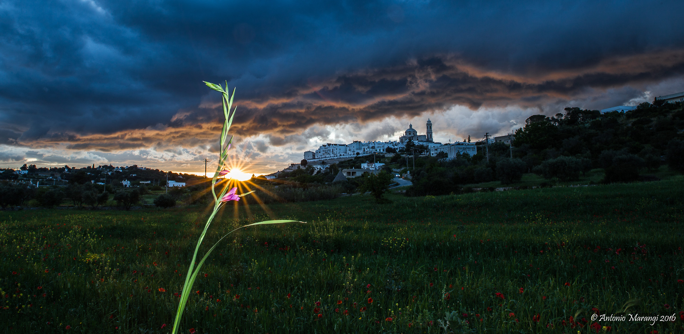 sunset on locorotondo