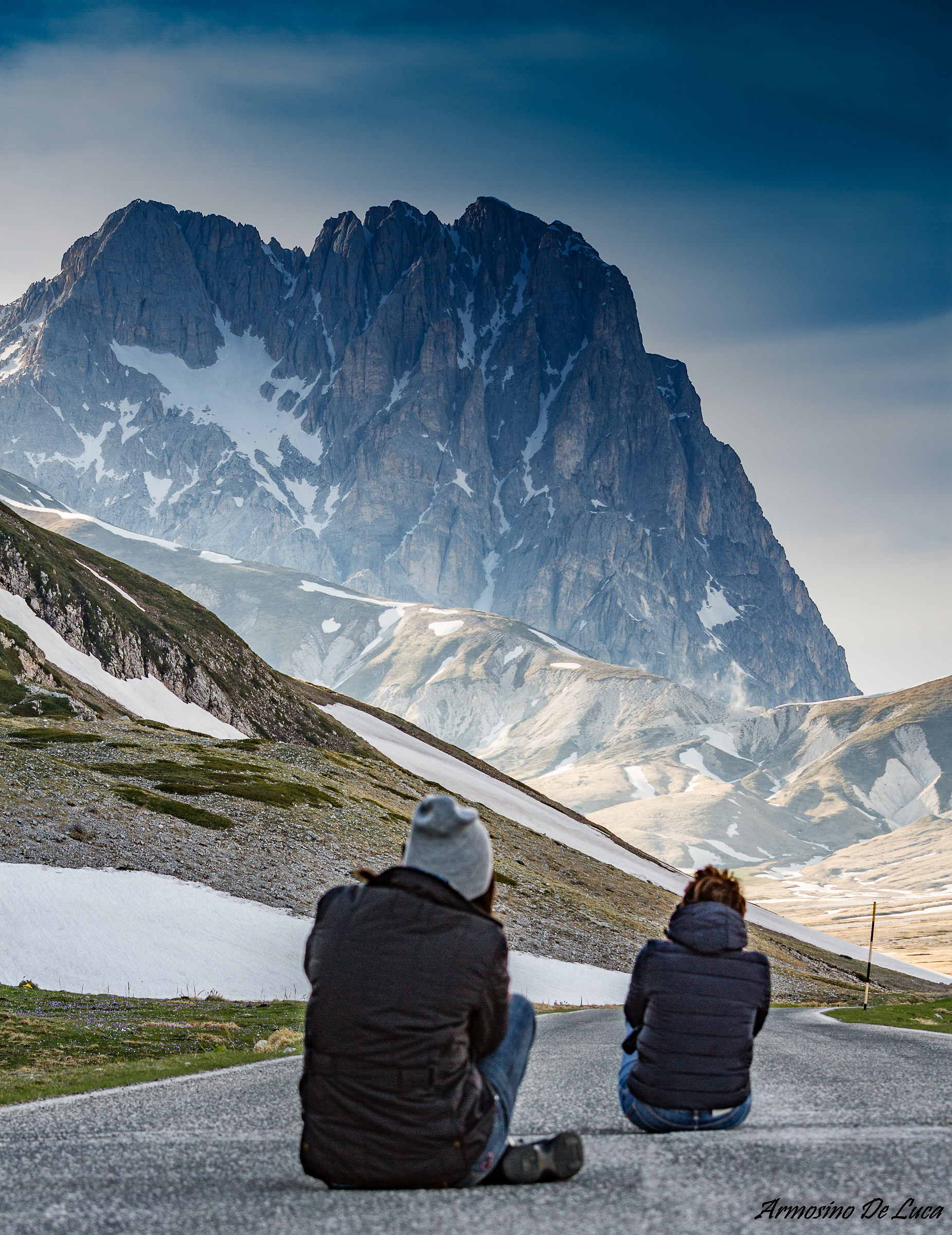 In front of Her Majesty the Gran Sasso of Italy!