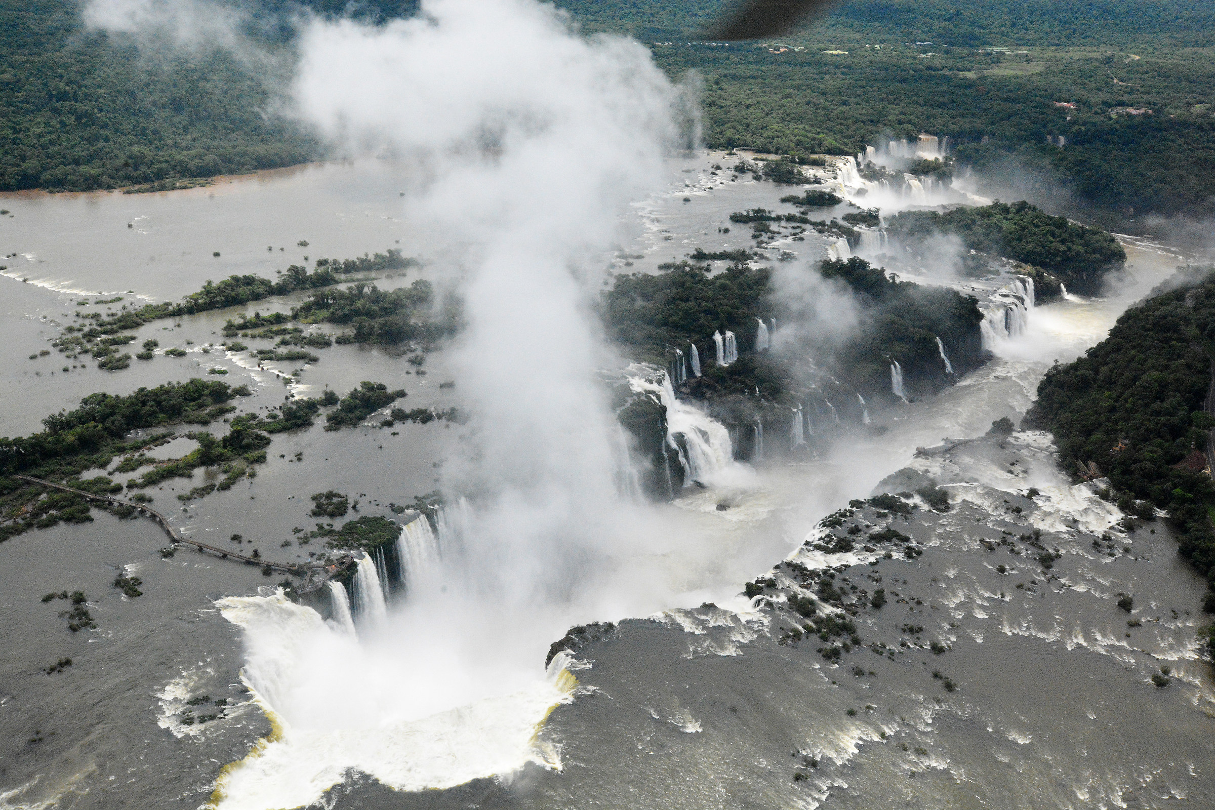 la diagonale del confine Brasile/Argentina