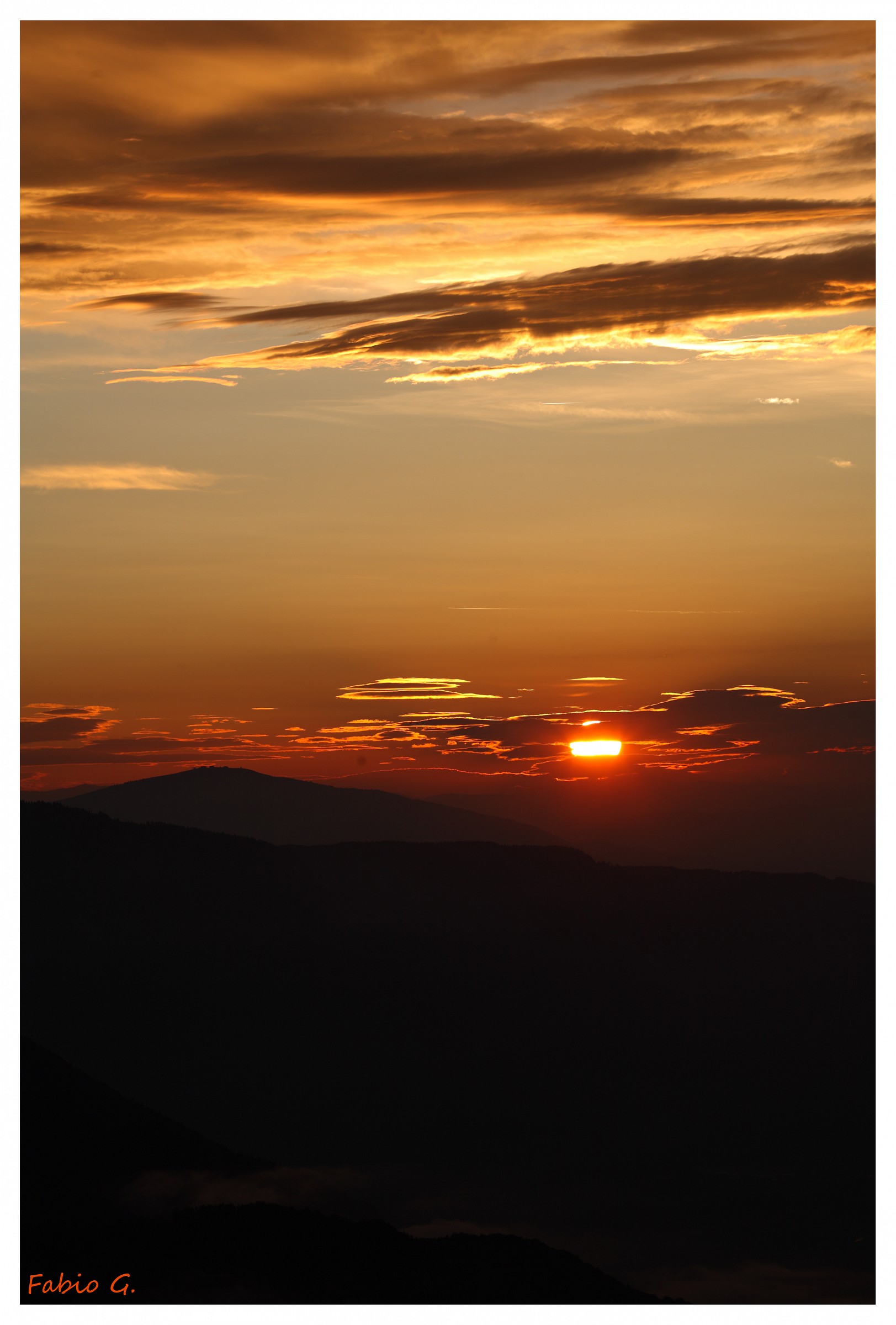 Sunrise from Lussari