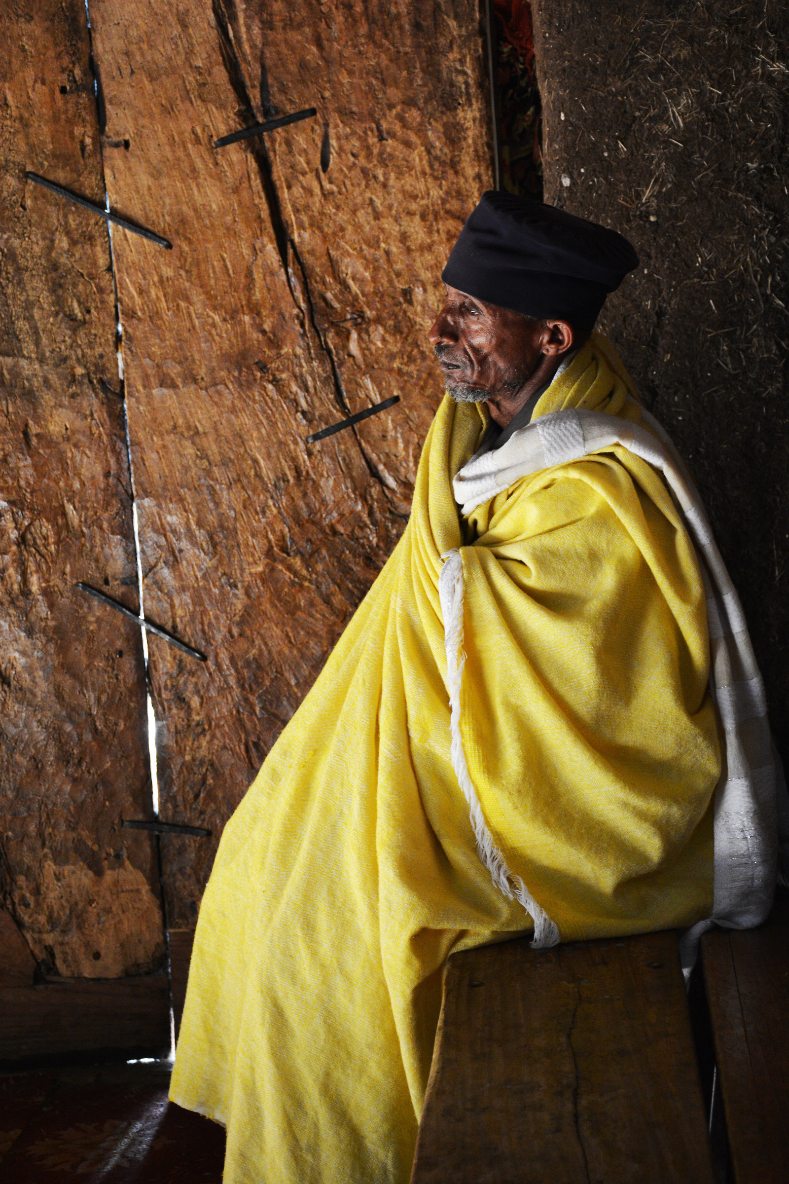 Monaco nella Chiesa Debre Berhan a Gondar