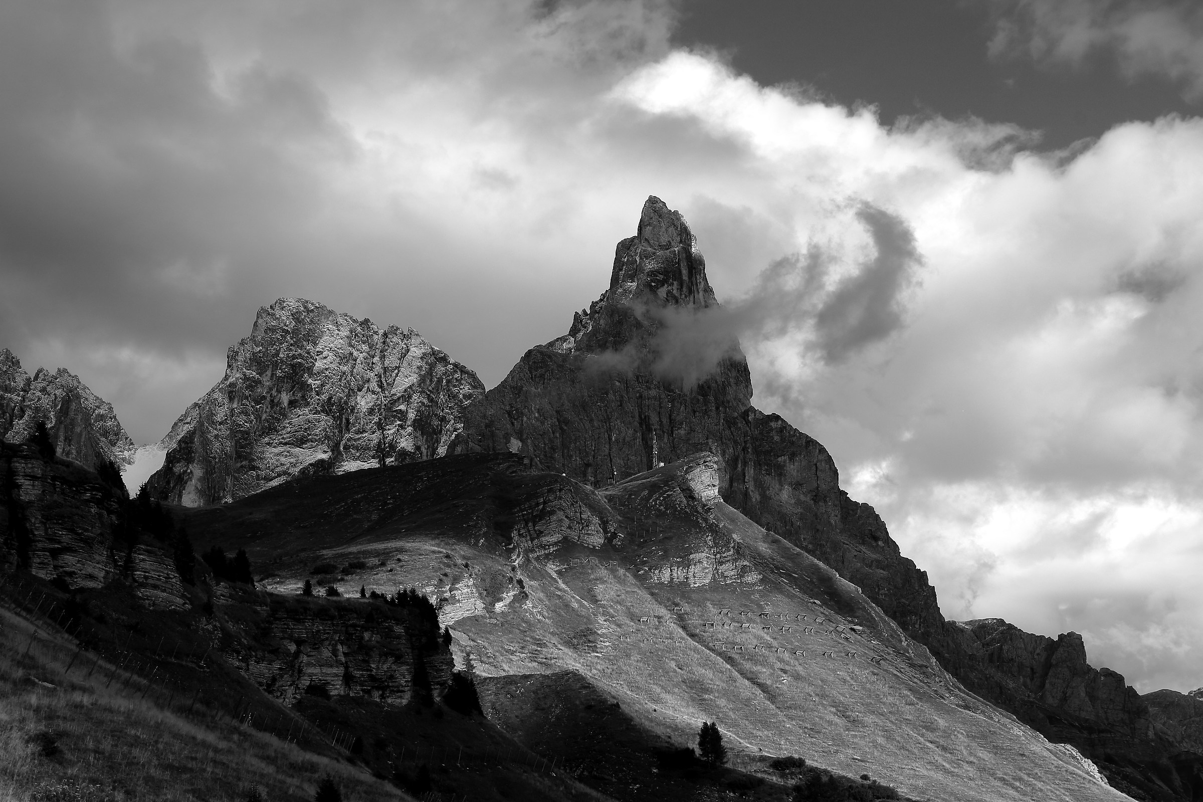 Cimon della Pala B&W