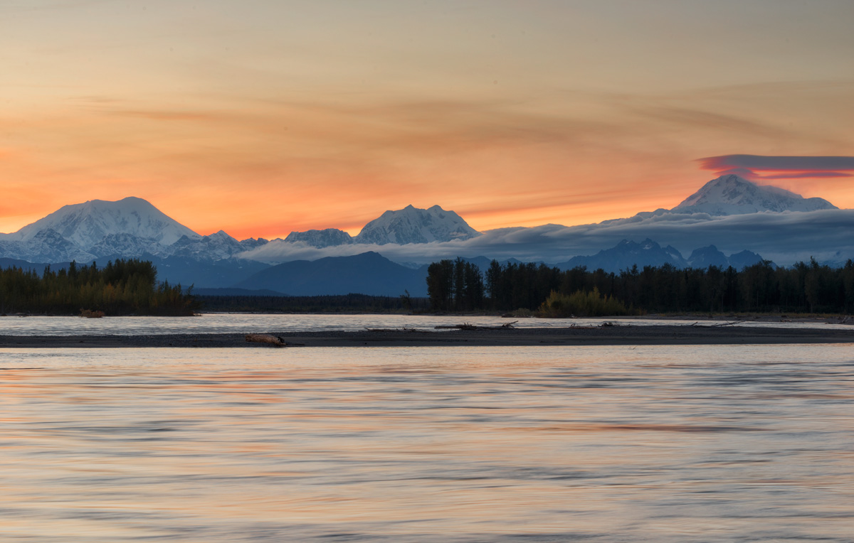 Sunset over Denali