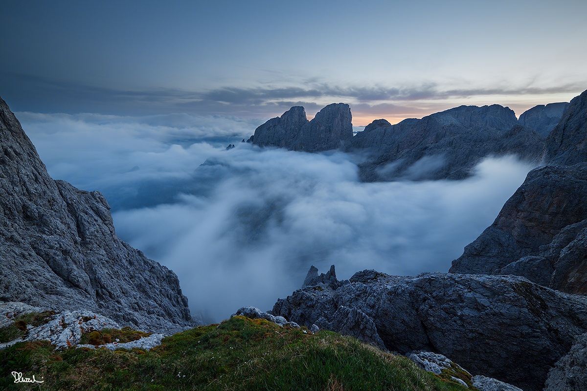 Nubi su Prà Caminaccio, aspettando l'alba