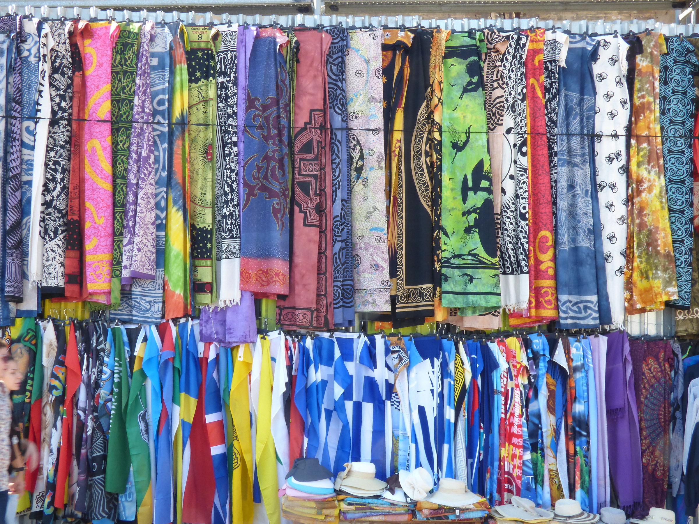 Scarves, Hats and Flags