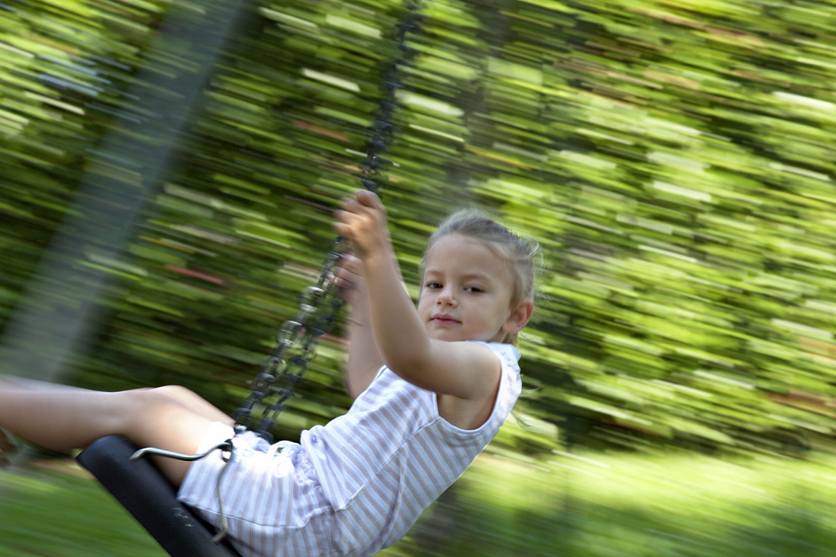 Matilde Panning in dondolo