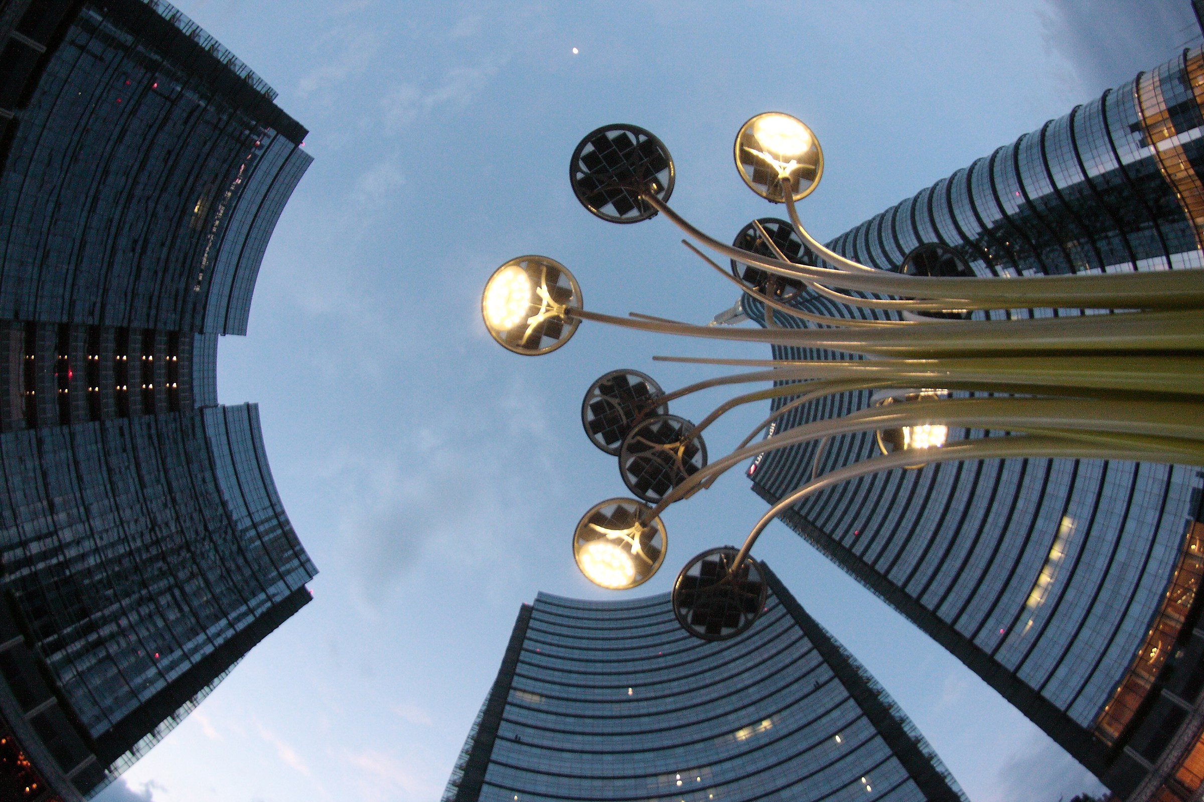 in the square night Gae Aulenti