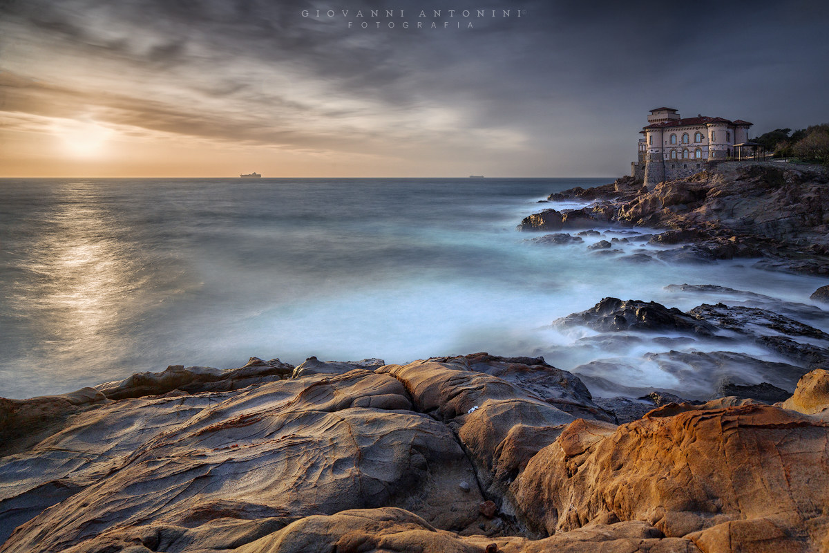 Castel Boccale, tramonto