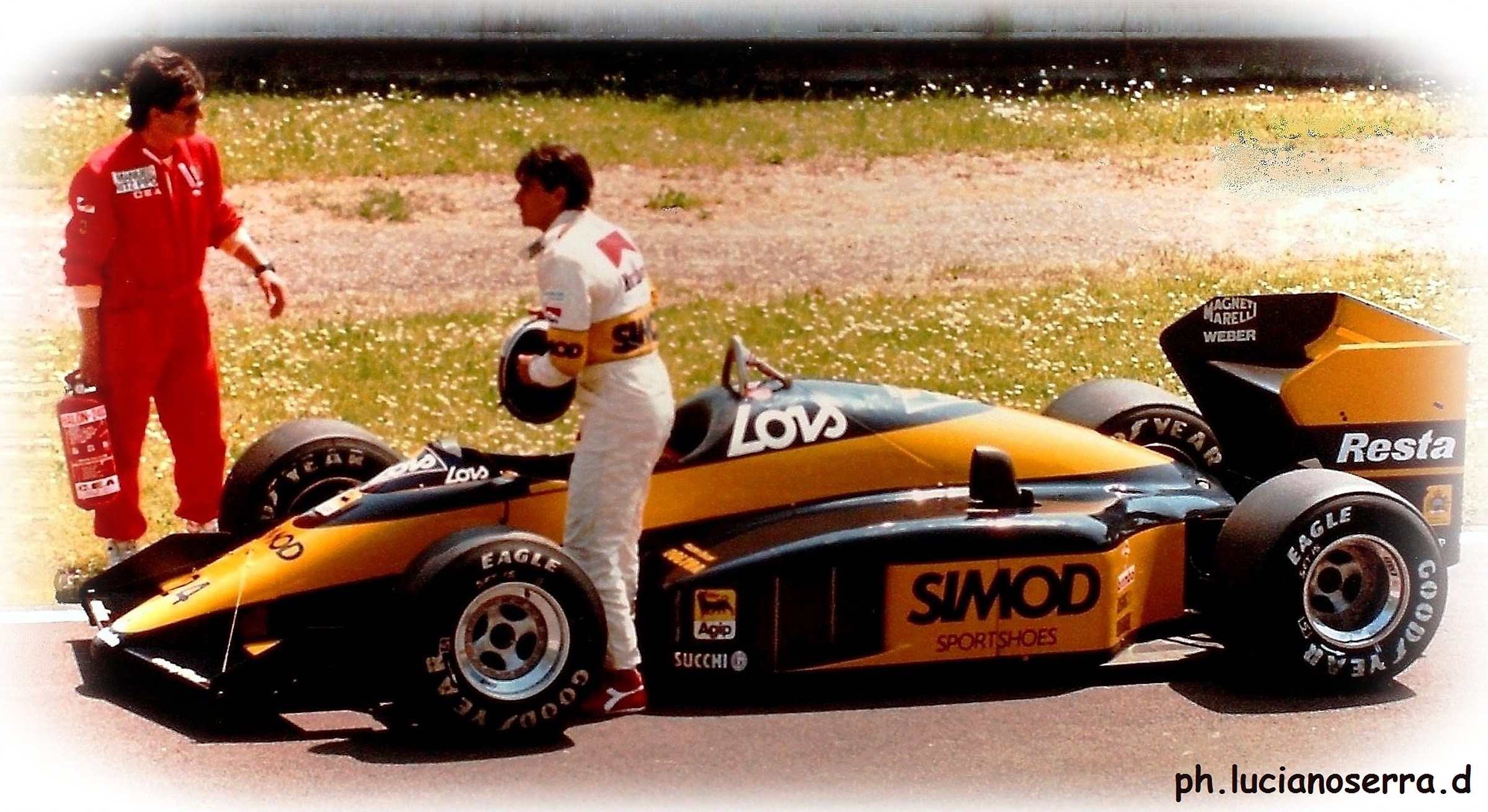 Alessandro Nannini ... afoot ...