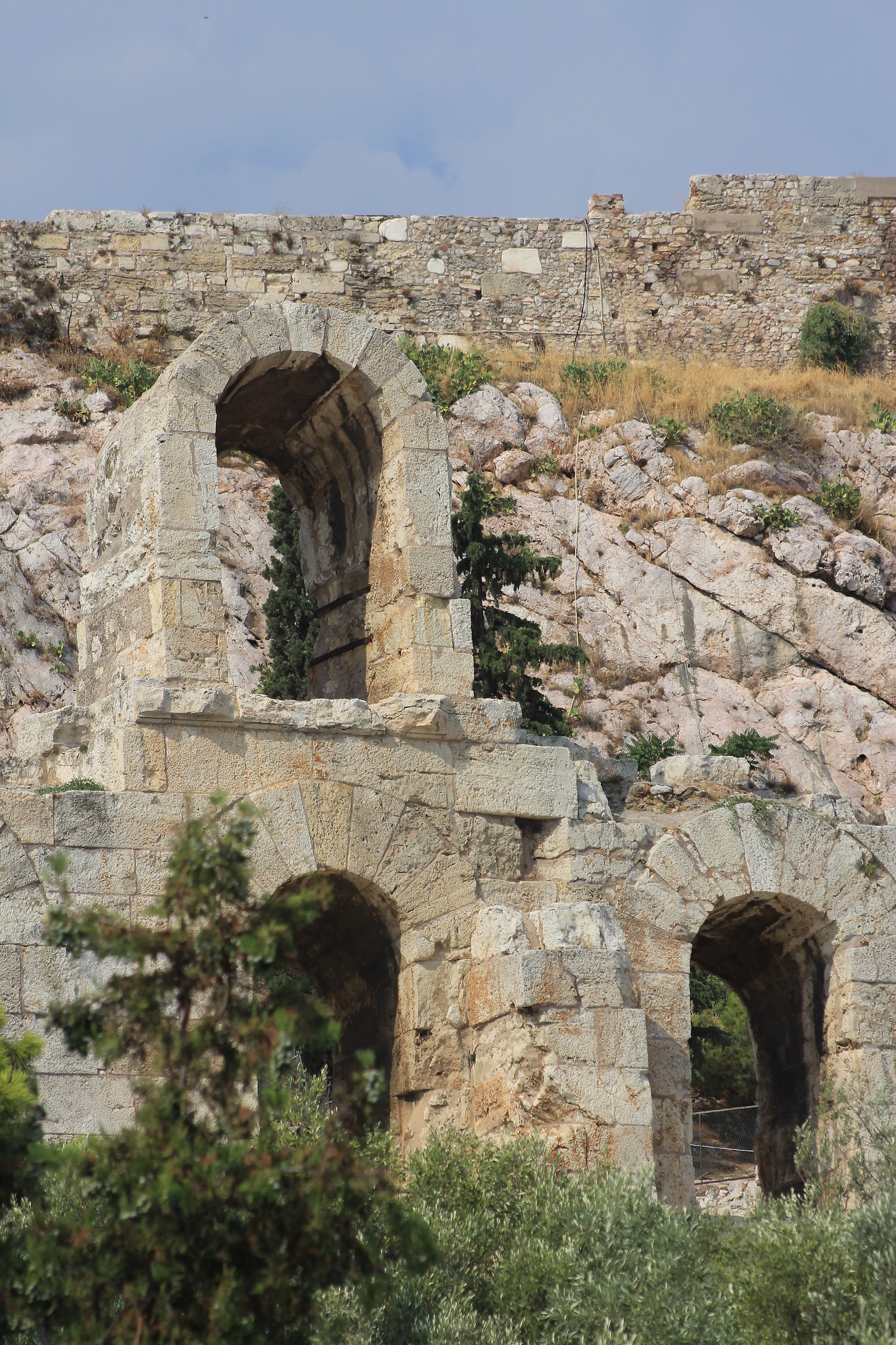Athens, Odeon of Herodes Atticus, detail