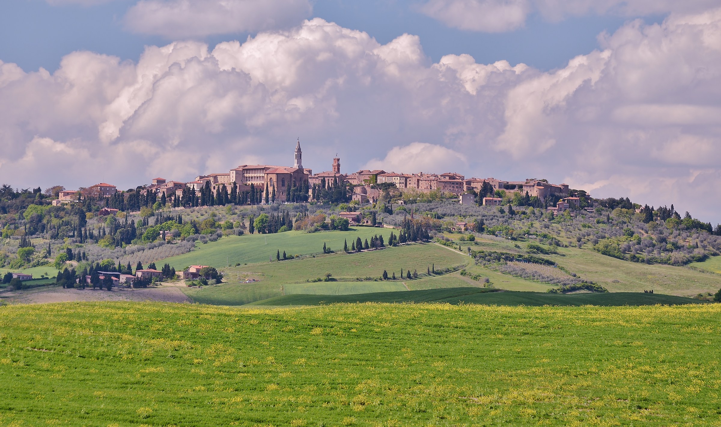 Pienza view from Larini Farm