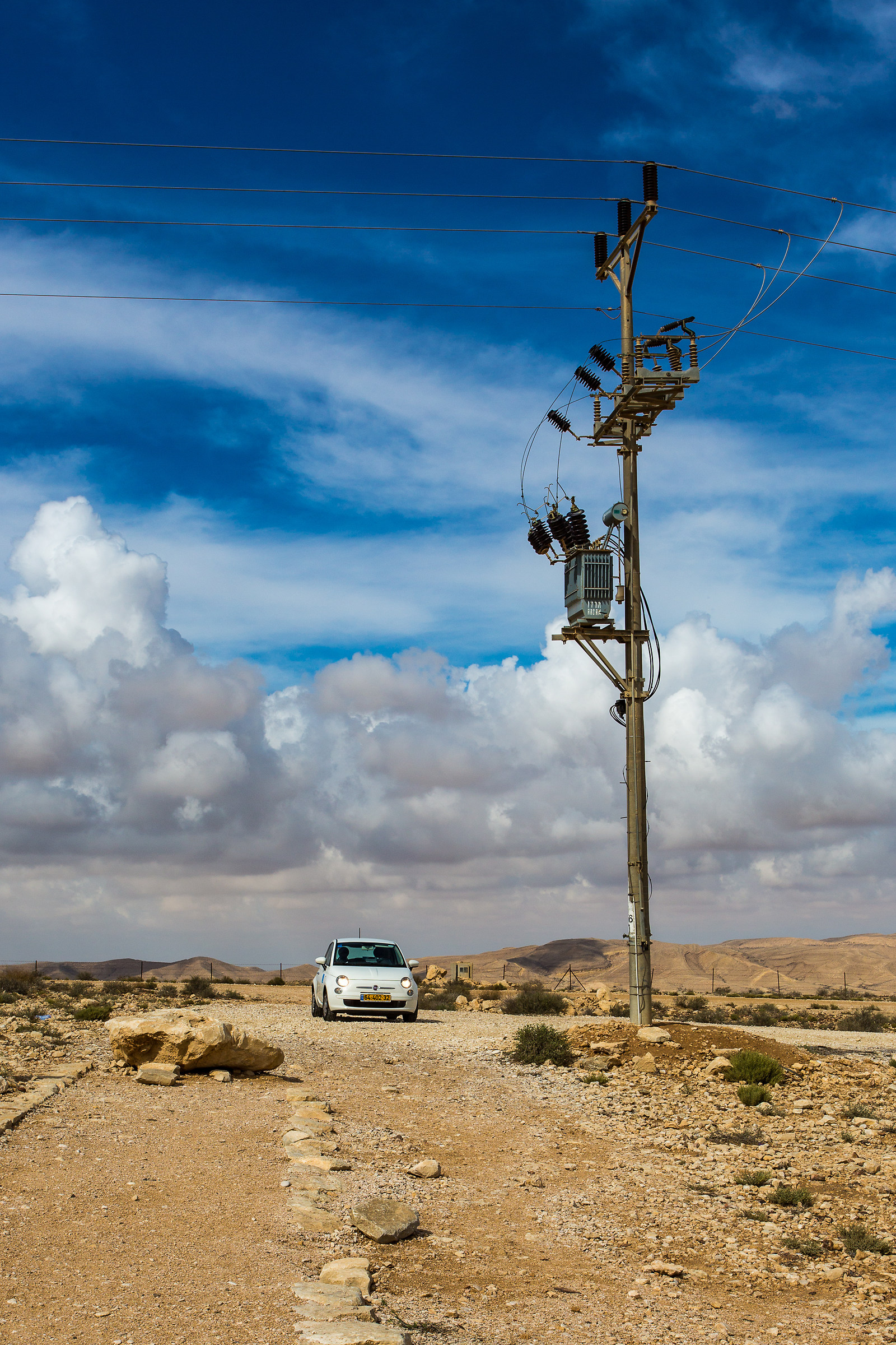L'auto che ho noleggiato per il Negev!