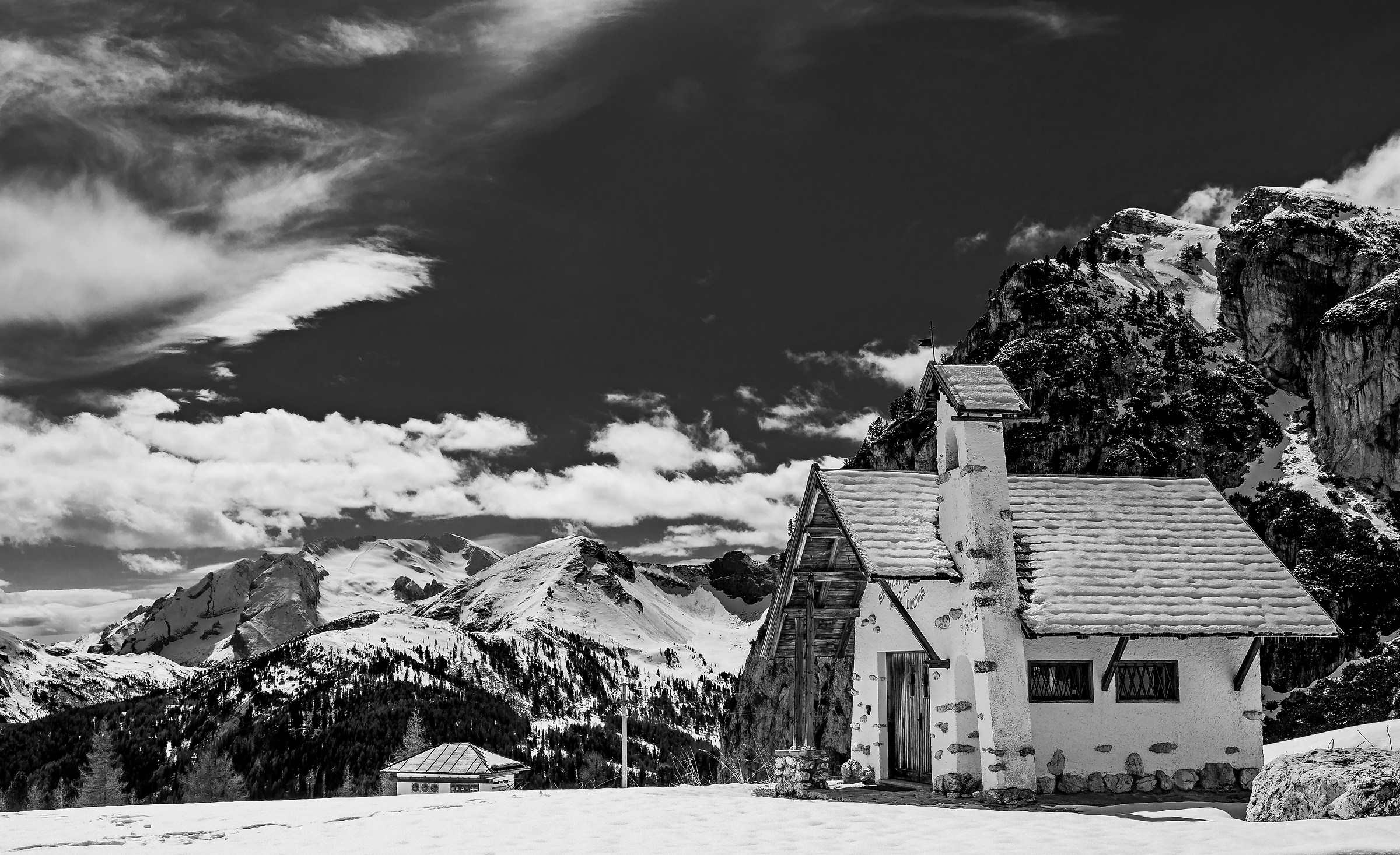 Church on the Passo Falzarego