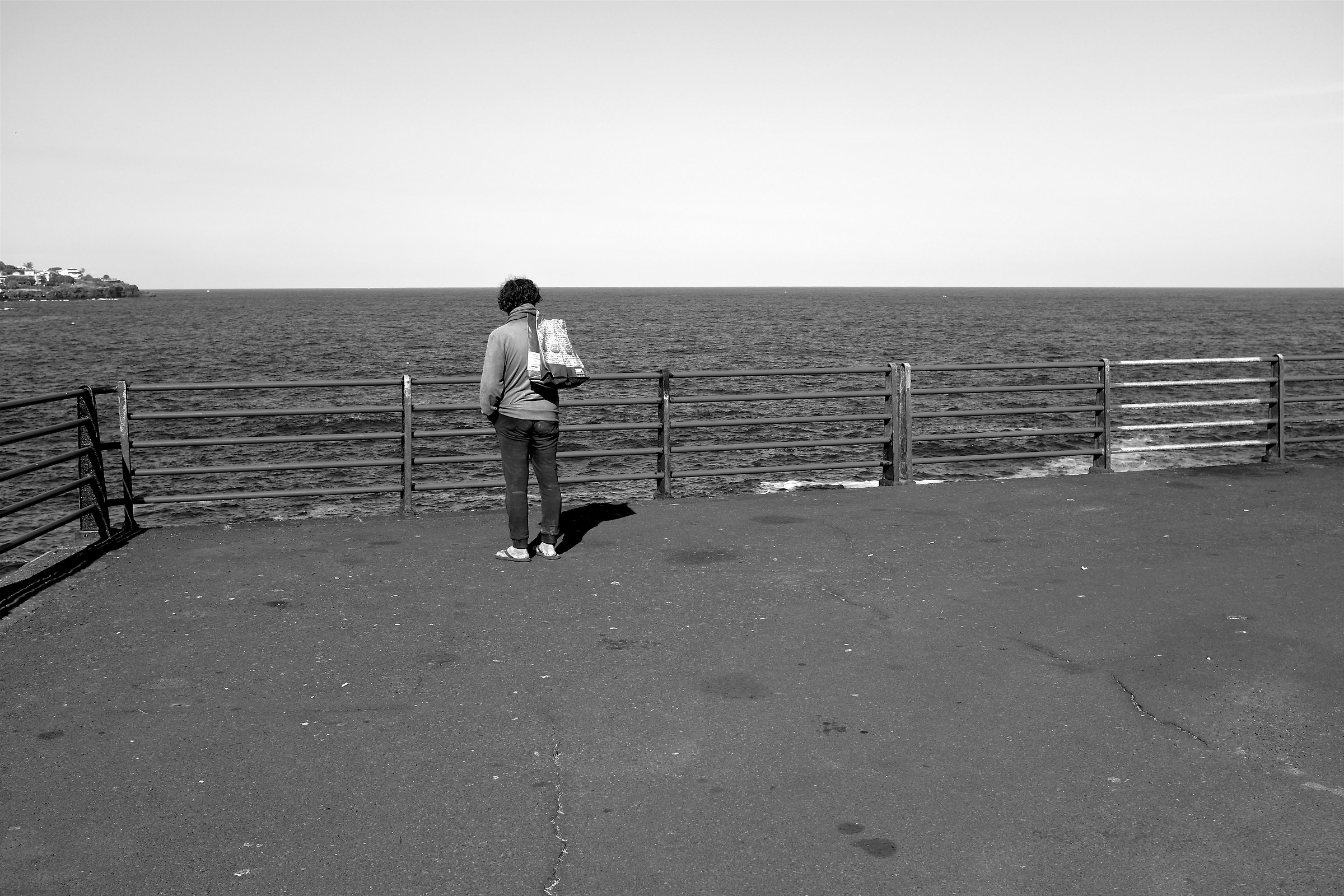 Man in front of the sea # 2