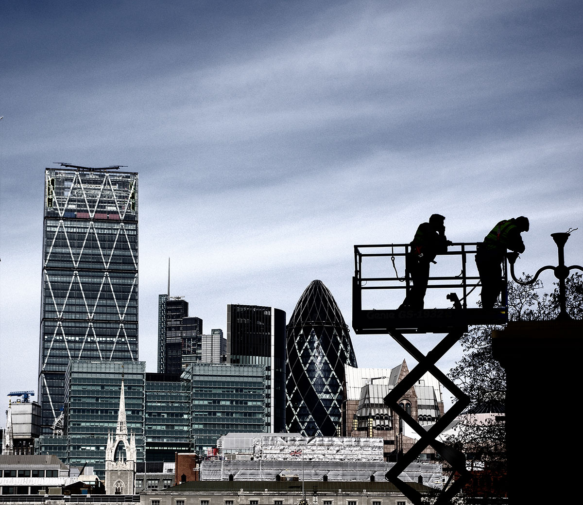London electric skyline