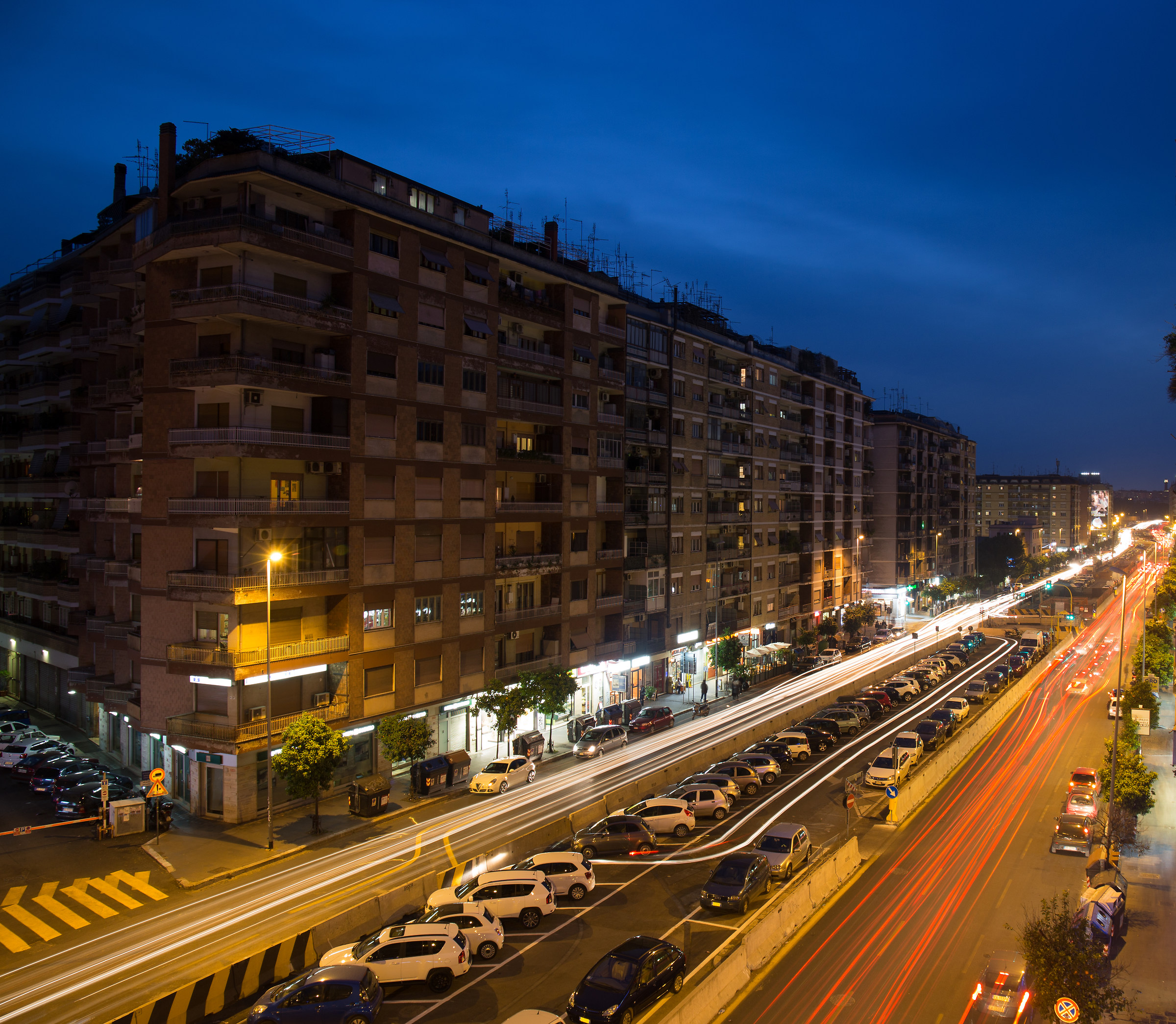 now blue on the Via Tiburtina