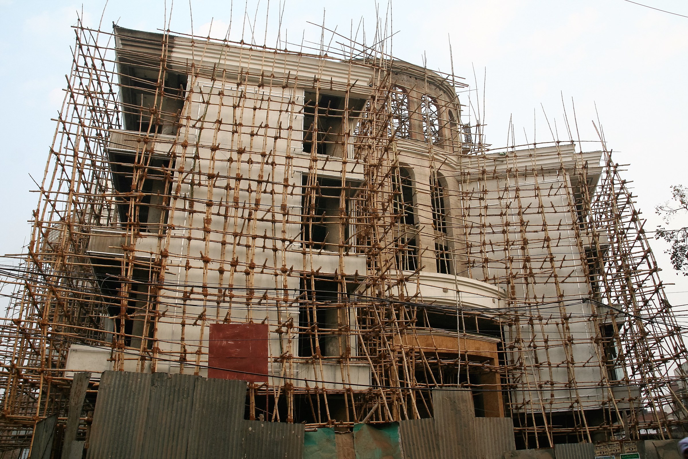 Varanasi scaffolding of bamboo