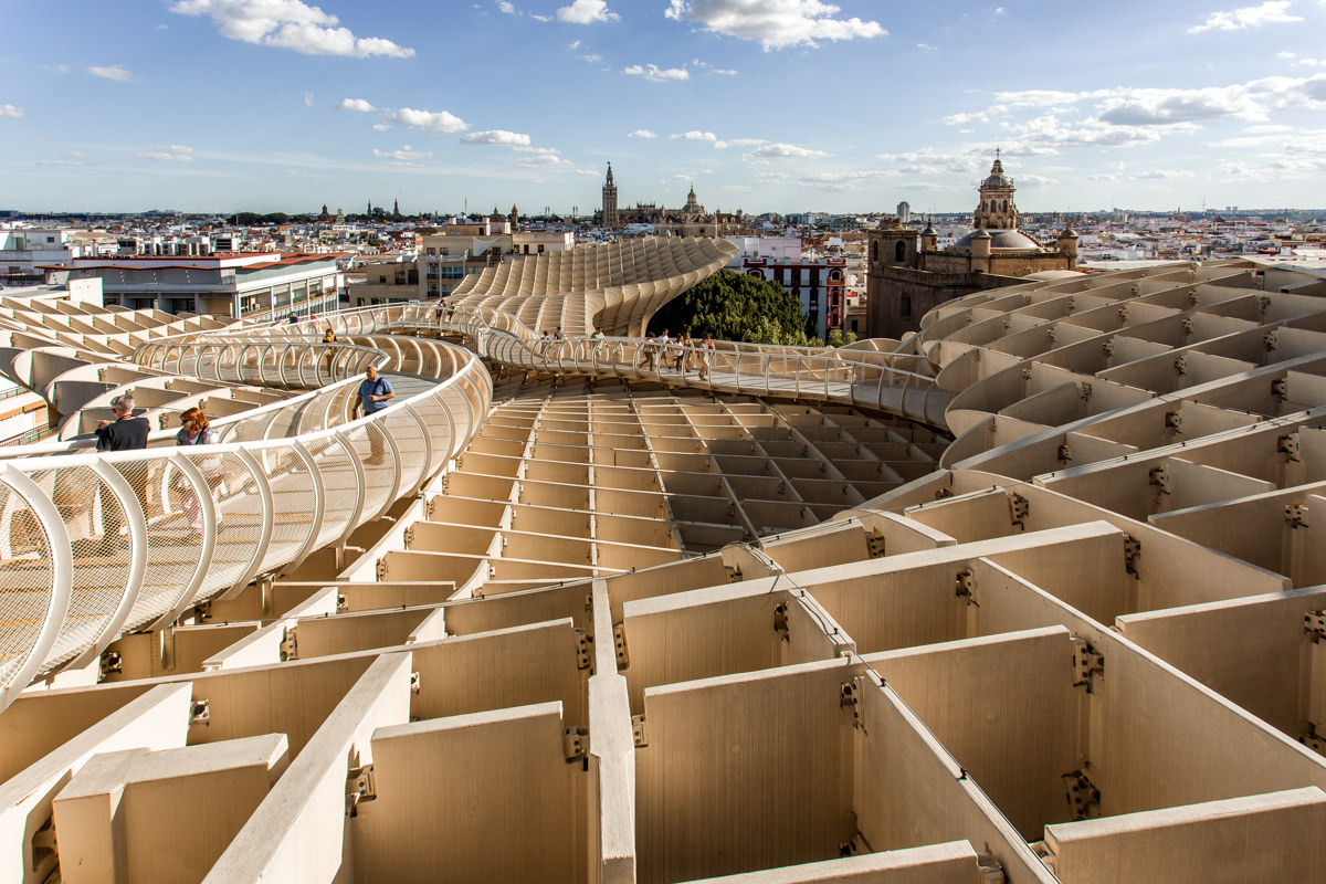 metropol parasol, J.Mayer. View of Seville.