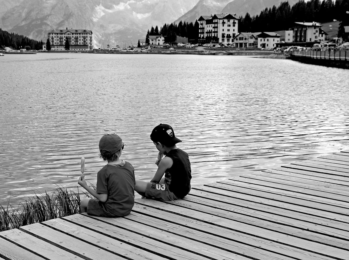 An ice cream at the lake