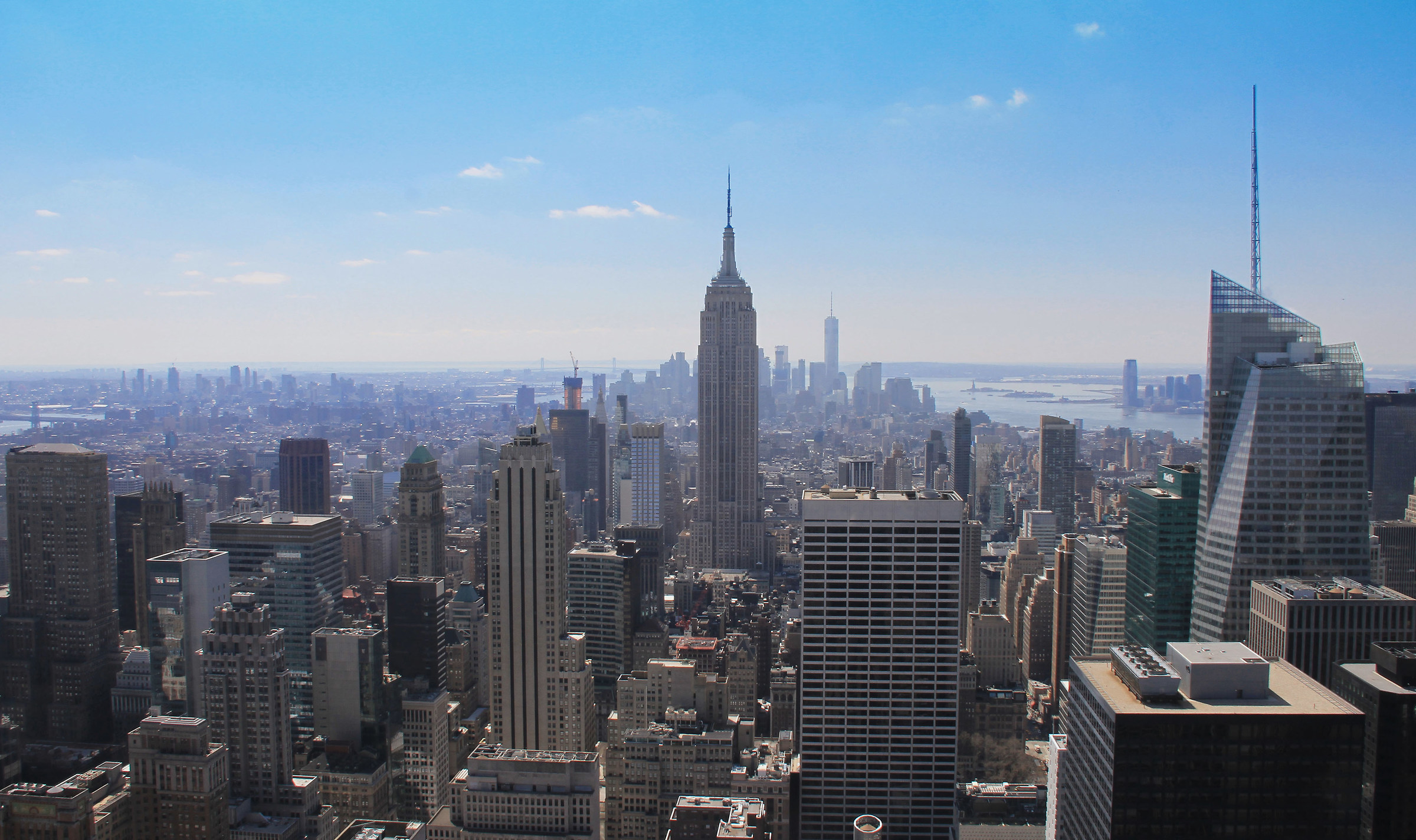 on the top of the rock